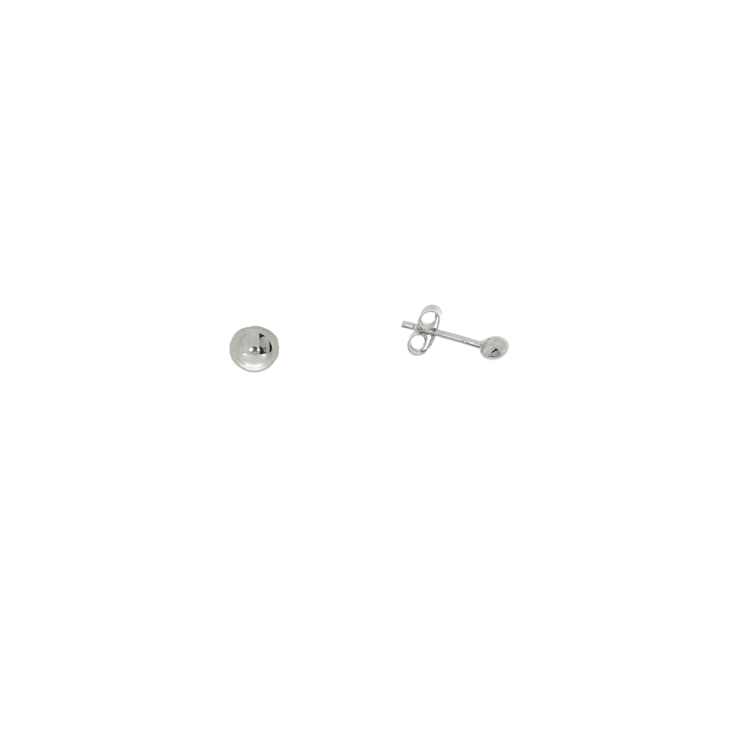 Sølv Kugle Ørestikker 3mm
