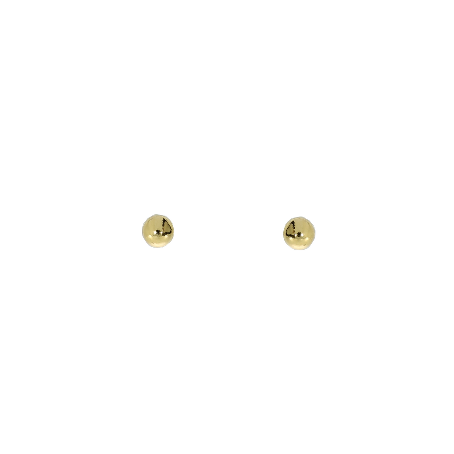 Forgyldt Kugle Ørestikker 4mm