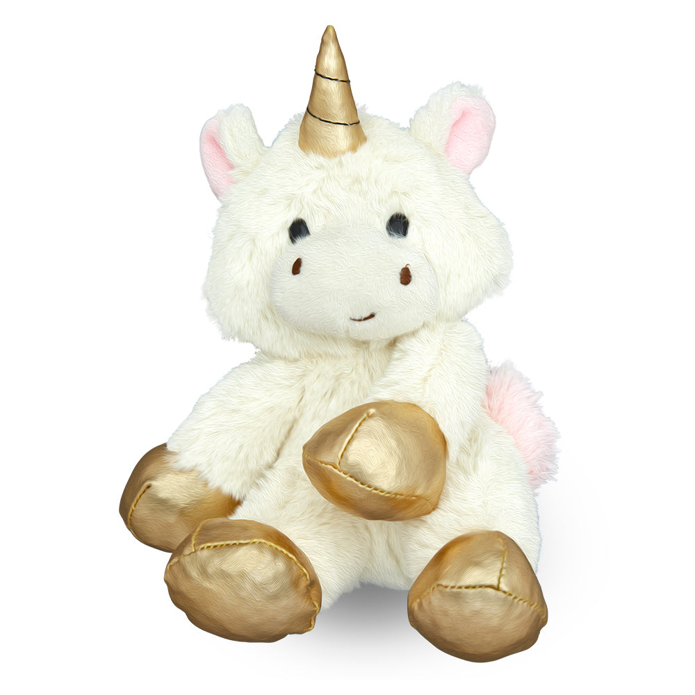 Rustfrit stål bestik m. enhjørning inkl. bamse