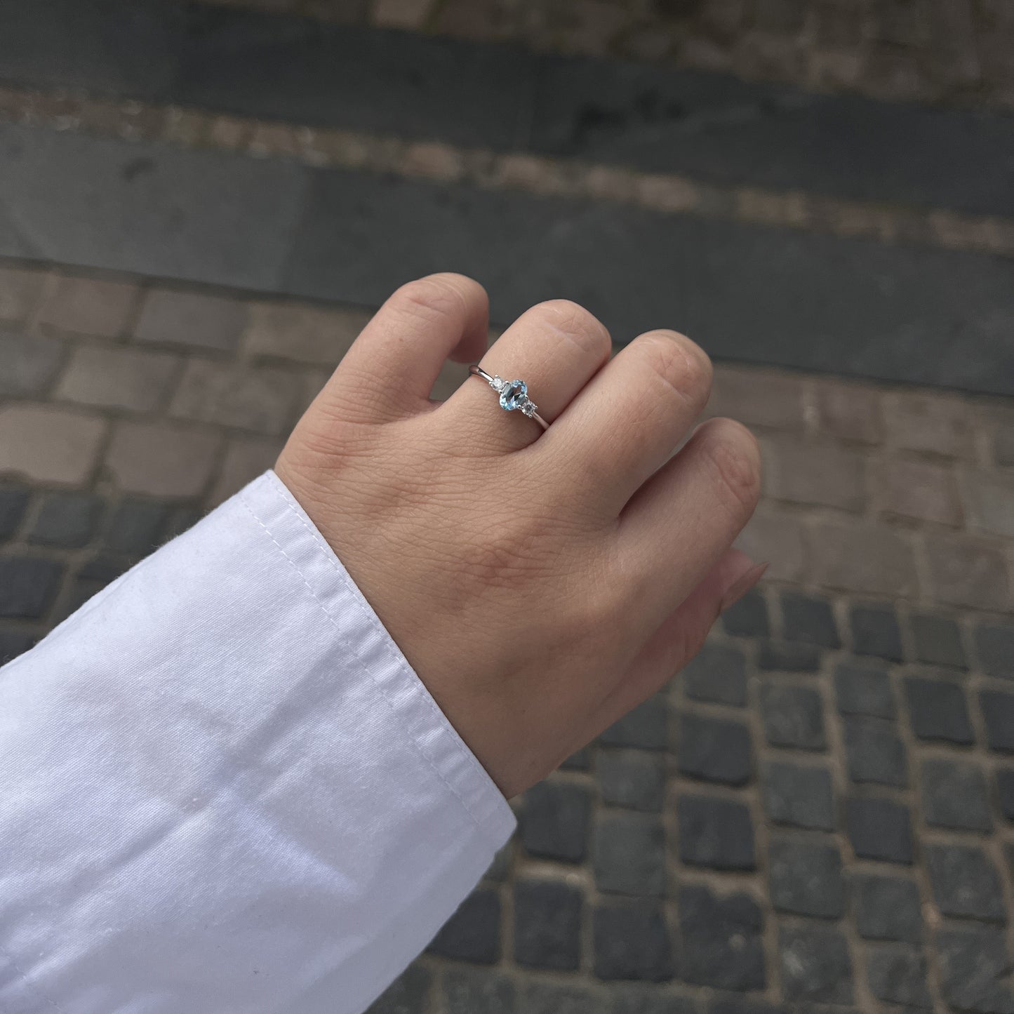 Sølv Skyline Ring