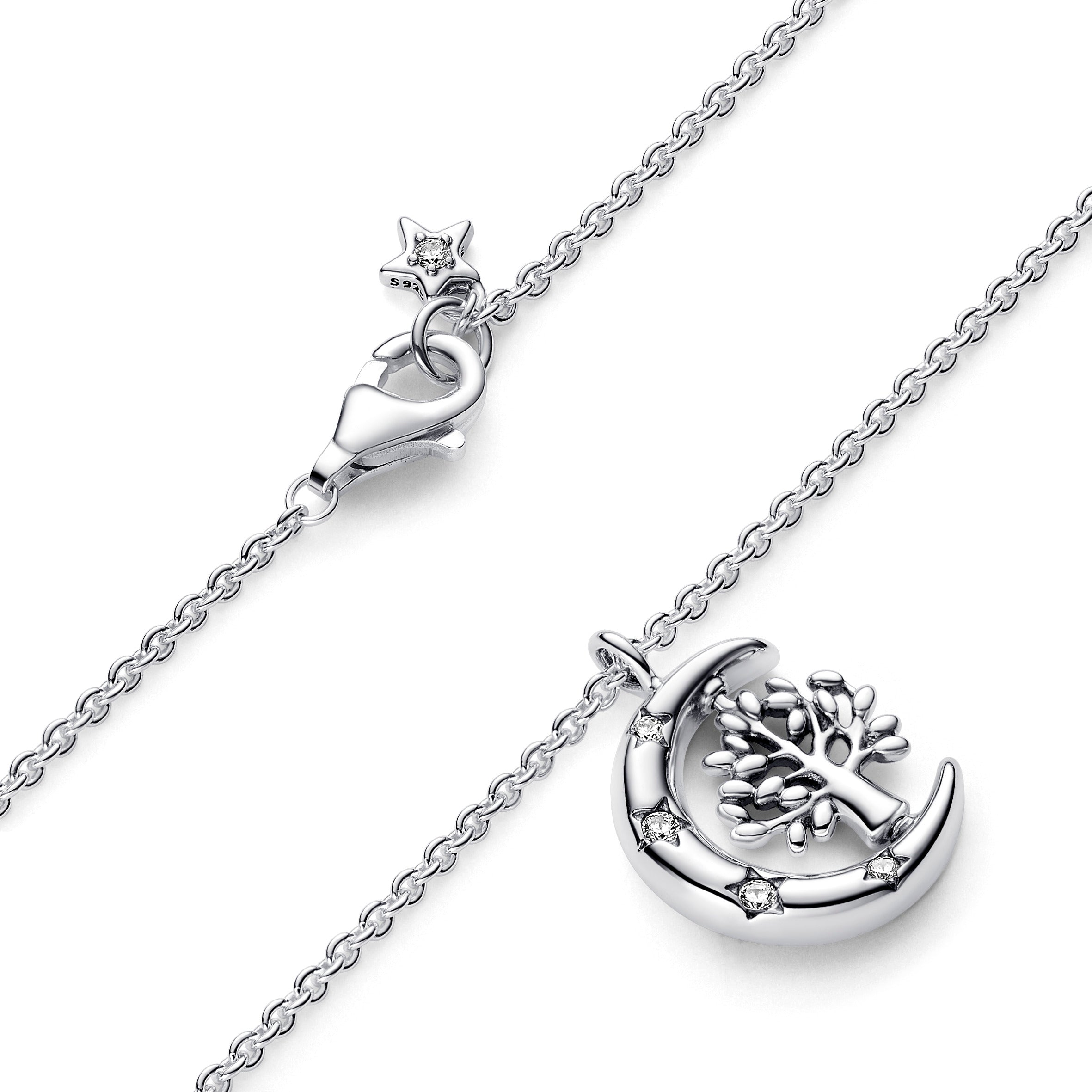 Måne og Livets Træ Halskæde