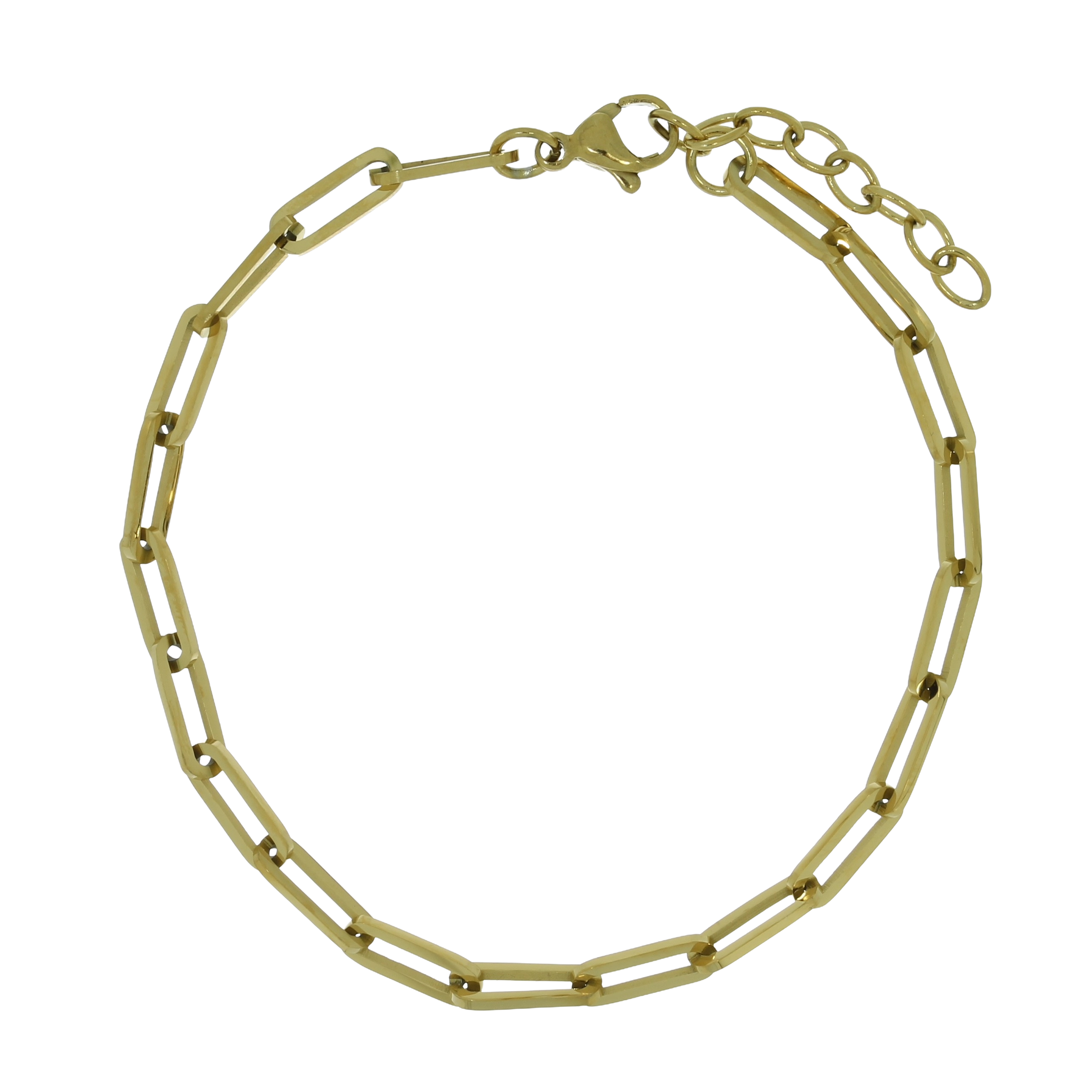 Forgyldt Stål Lænke Armbånd