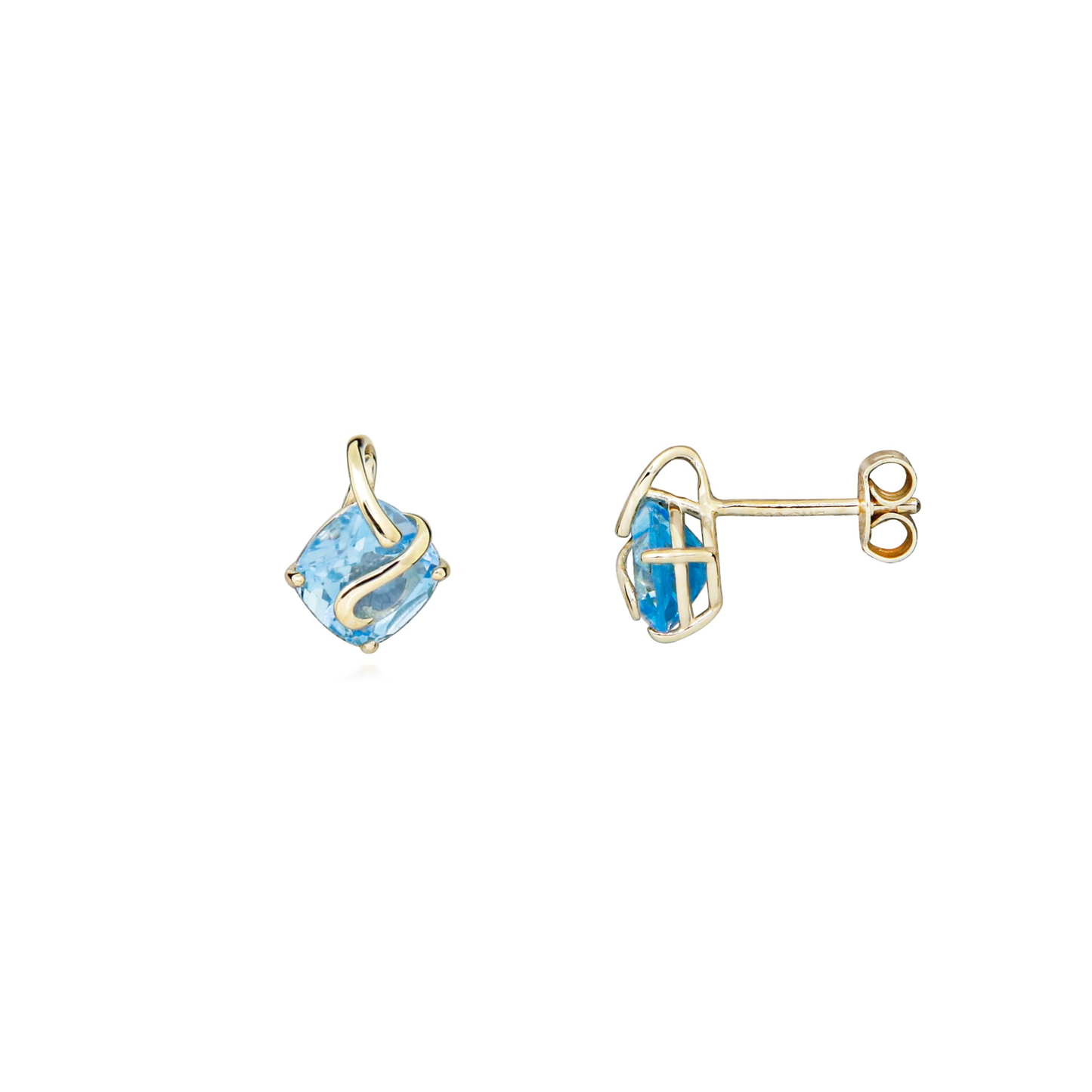 8 Karat Blue Skyline Ørestikker