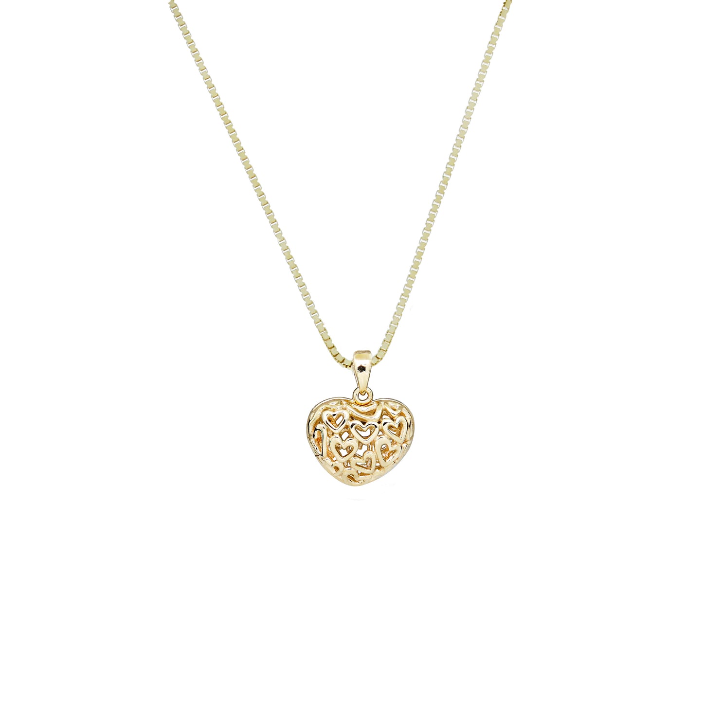 8 Karat Udsmykket Hjerte