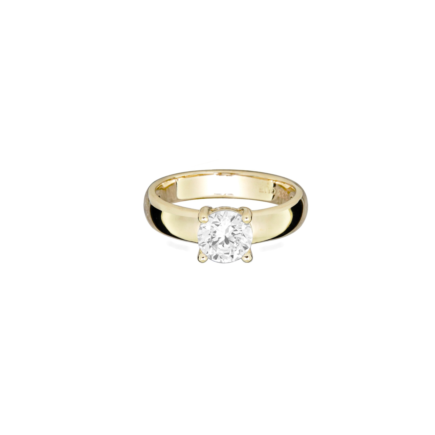 8 Karat Chunky En-sten Ring