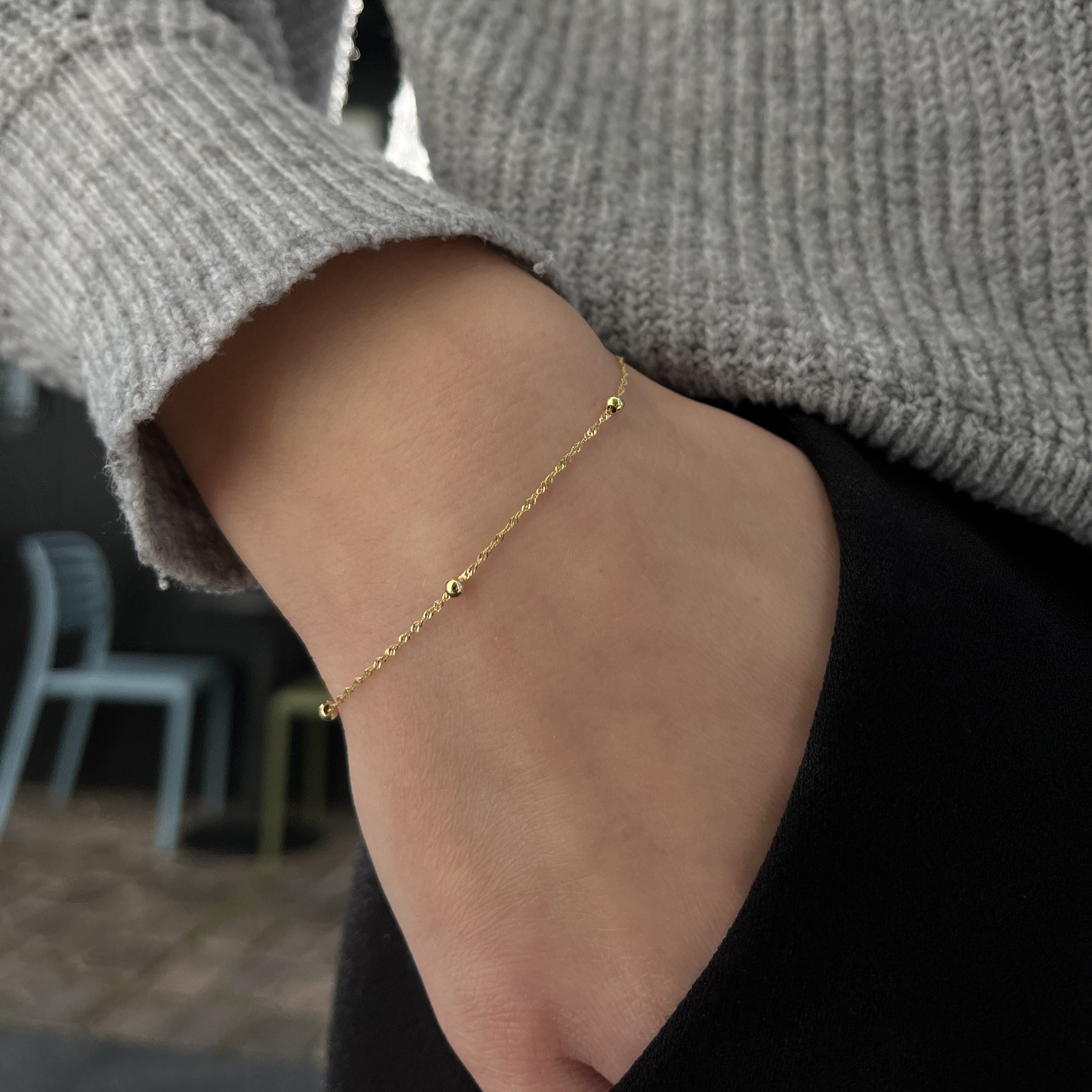 9 karat guldarmbånd