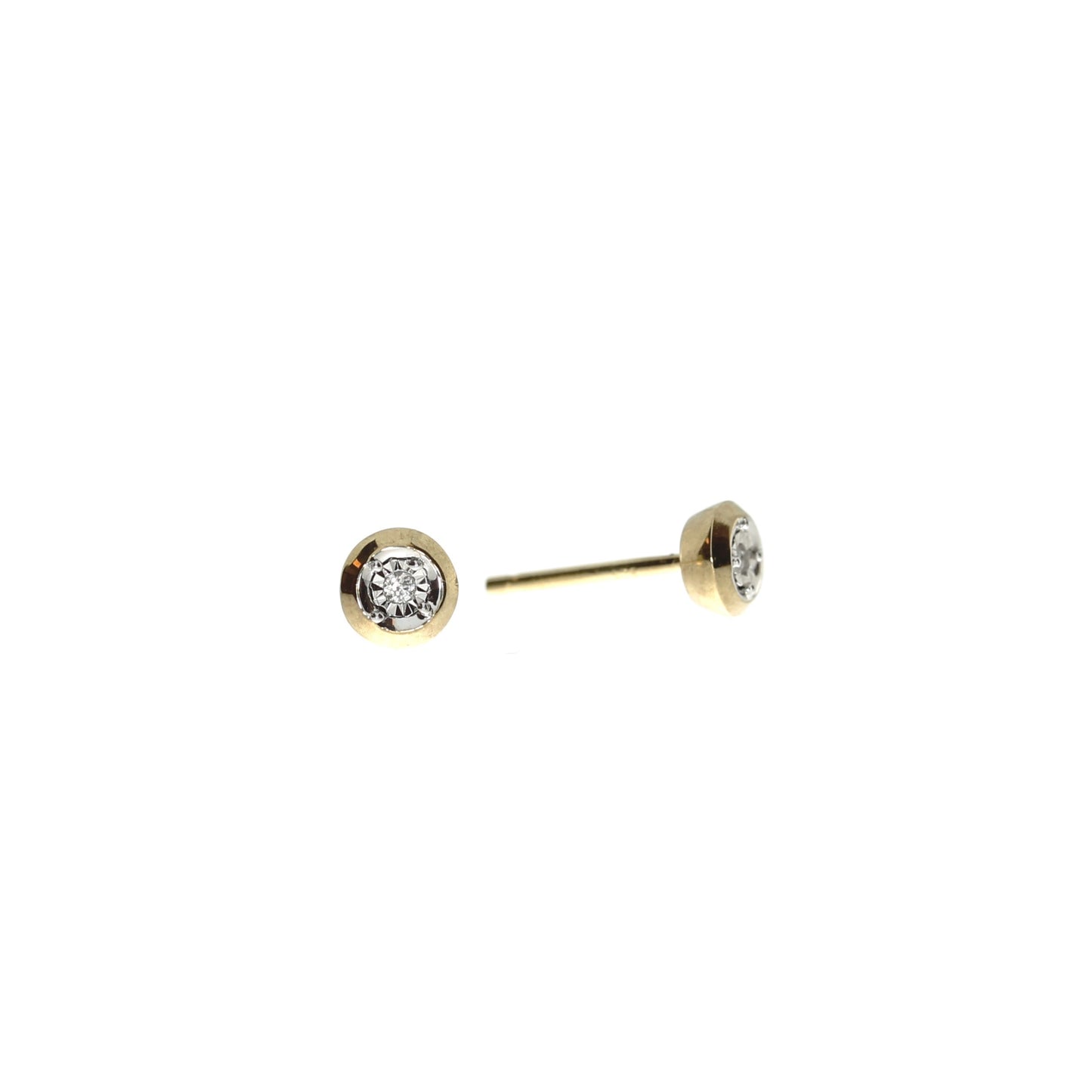 9 Karat Brillant Ørestikker