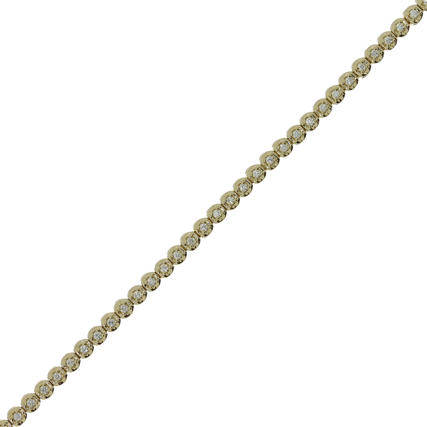 14 Karat Tennisarmbånd 0,33 ct.
