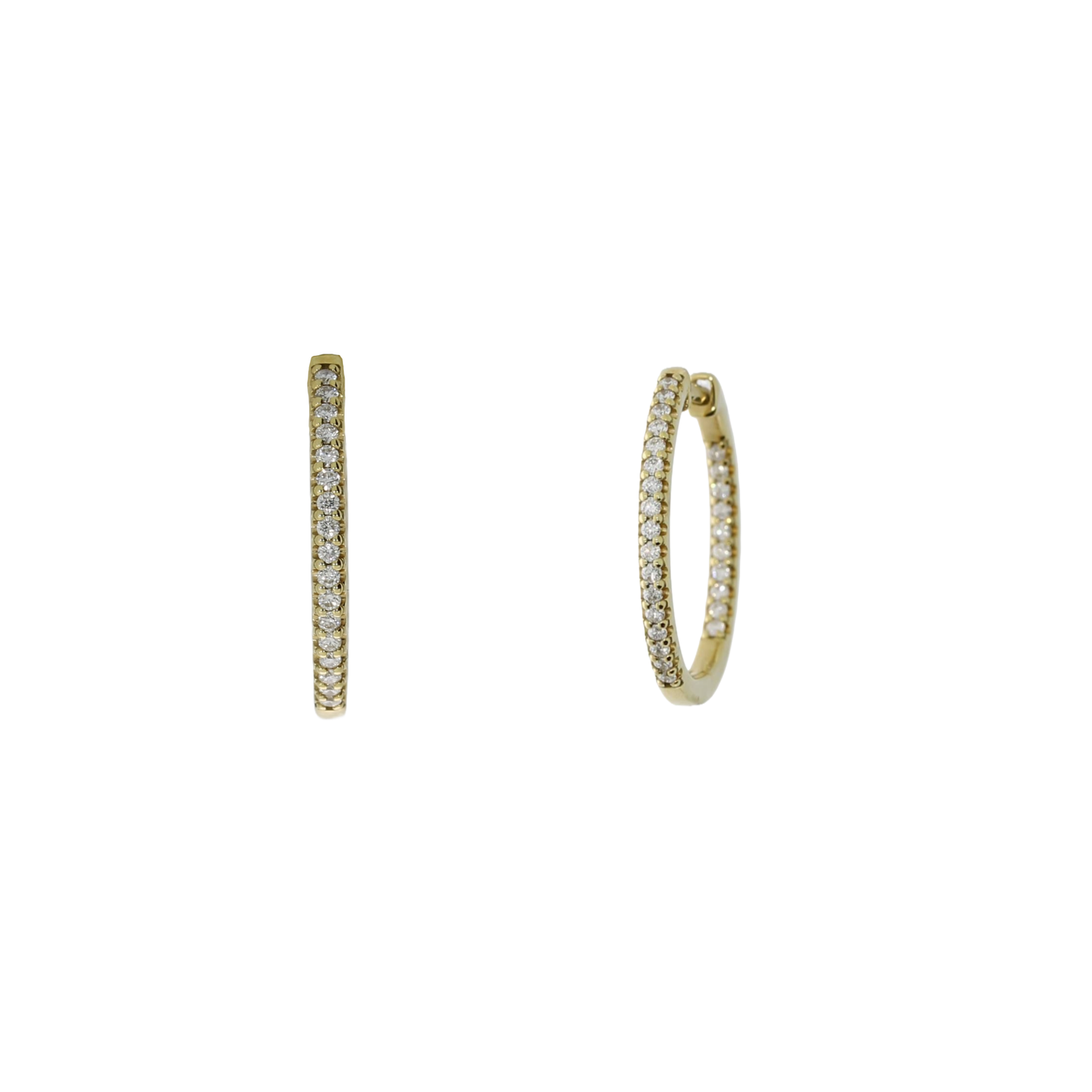 14 Karat Brillant Creoler