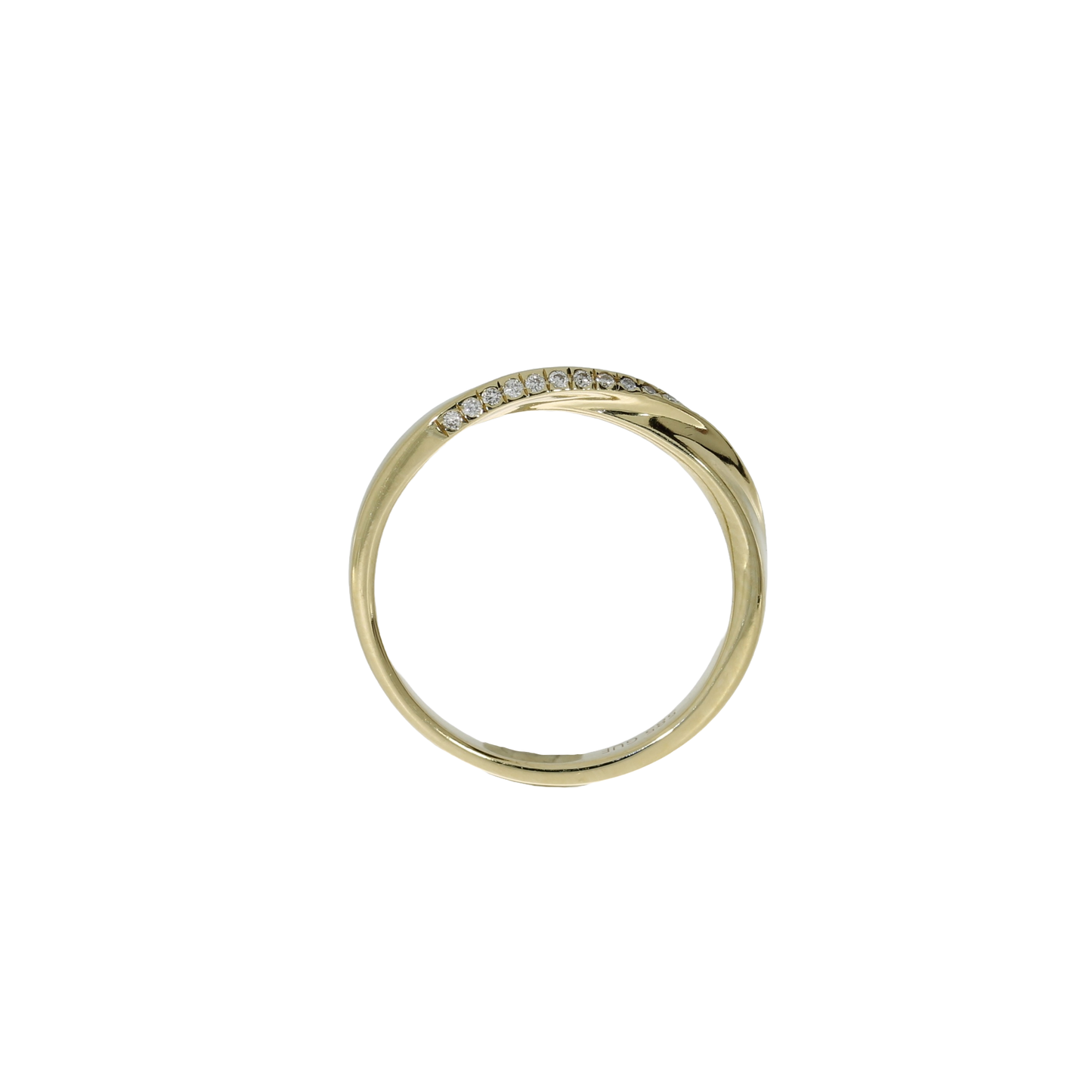 14 Karat Kryds Brillant Ring