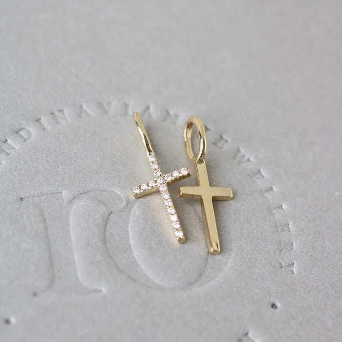 Symbols Kors Diamant vedhæng - 18kt Rødguld