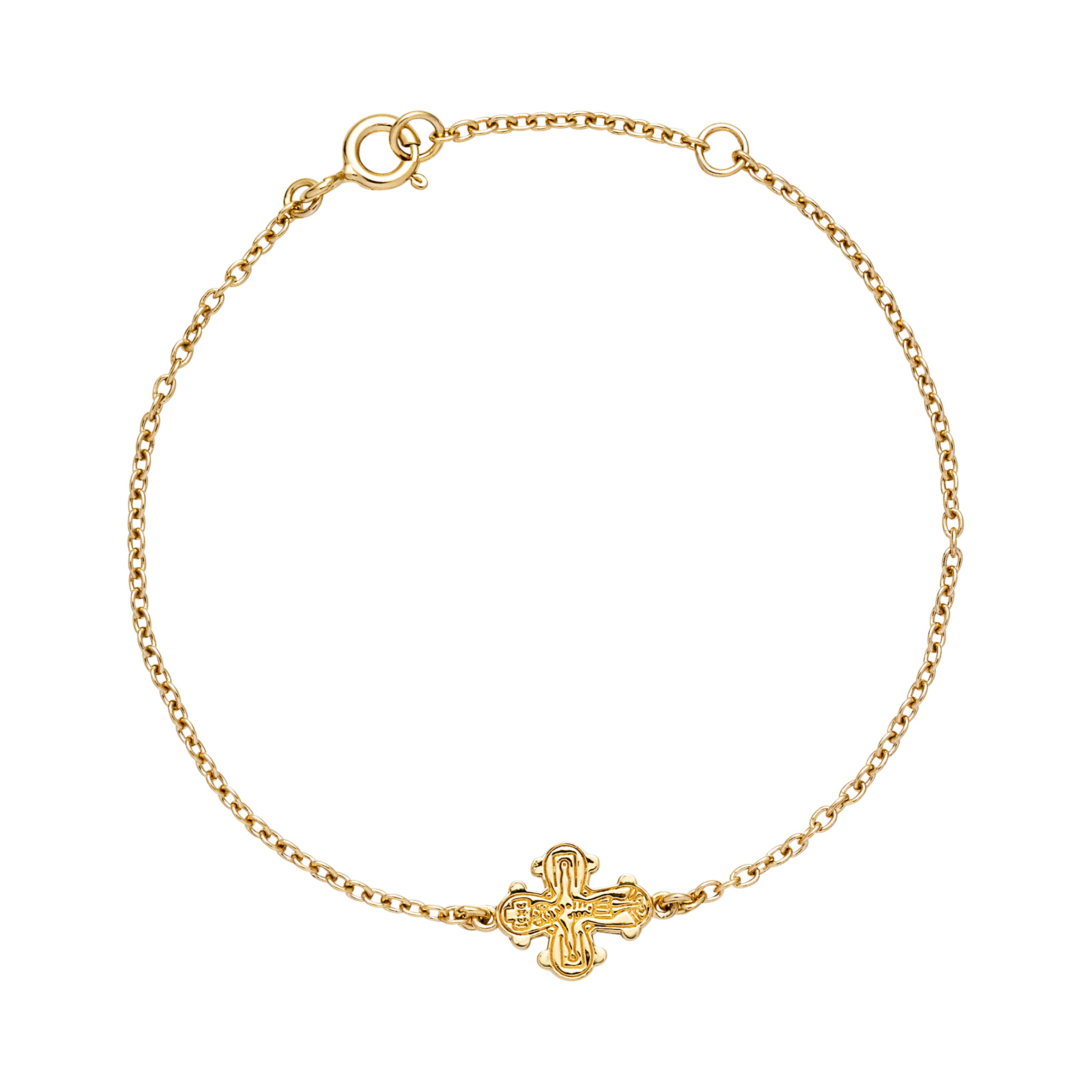 Armbånd med dagmarkors i forgyldt