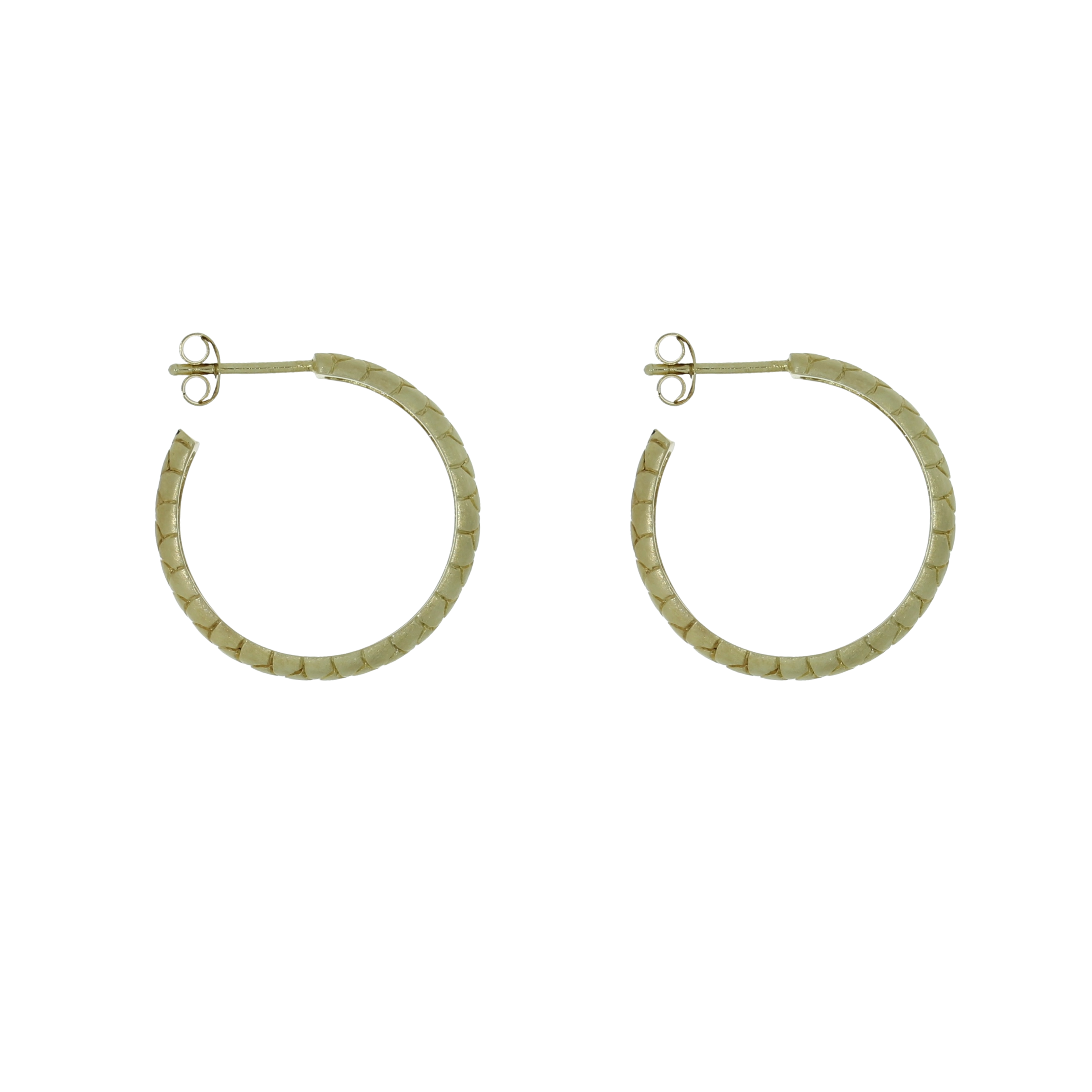 Forgyldt Slangeskind Halvcreoler