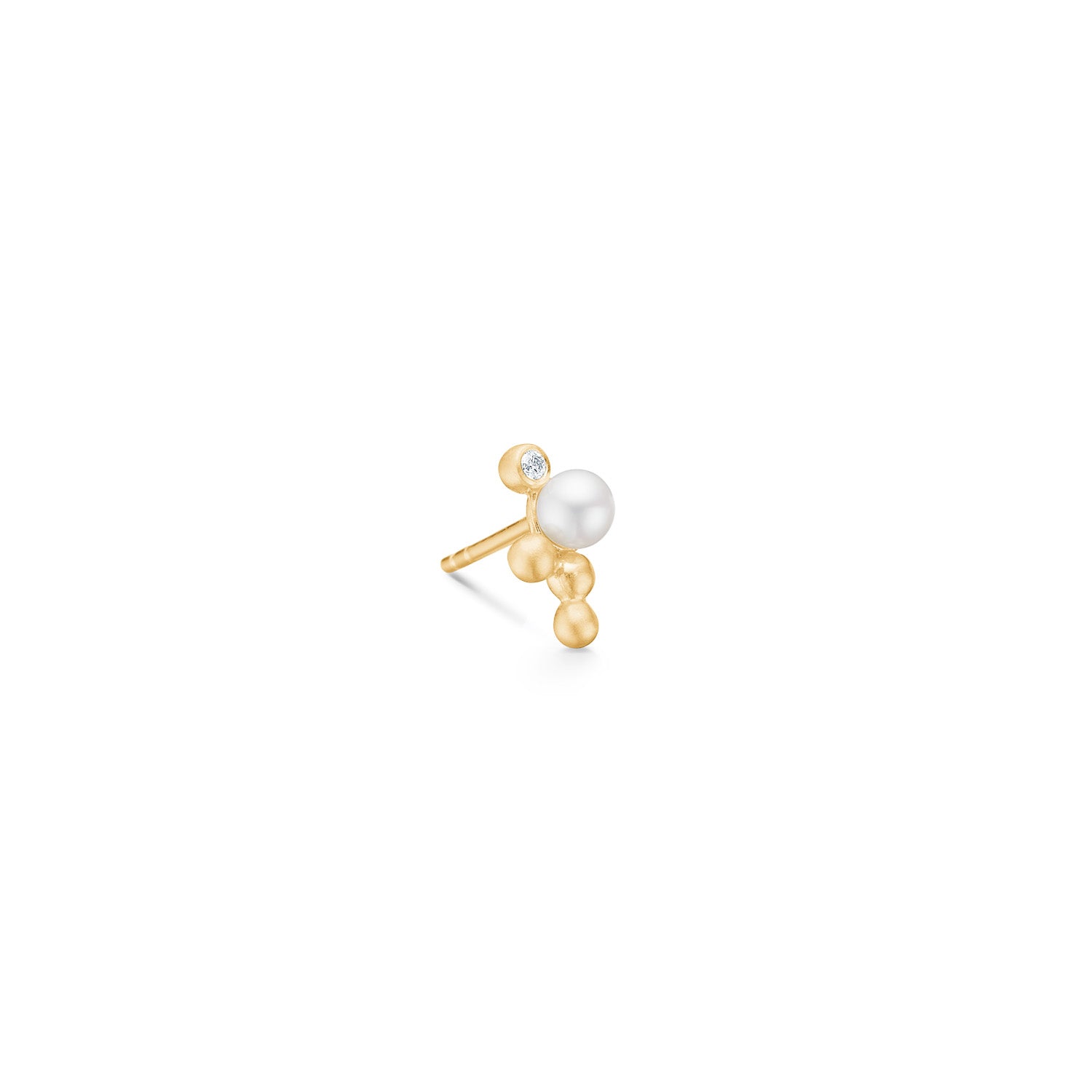 Orbit Dot perleørering M - 18kt Rødguld