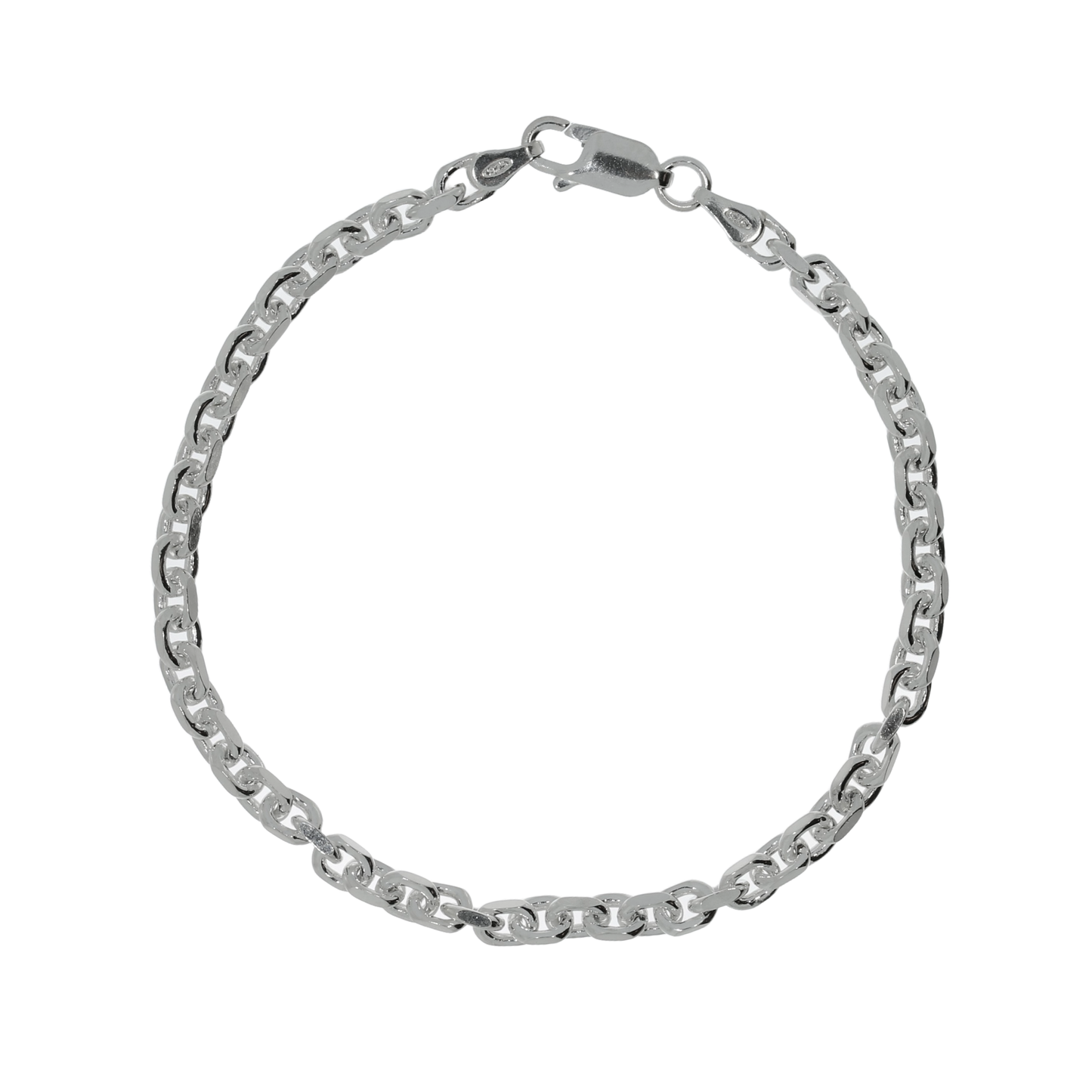 Sølv Anker Facet Armbånd