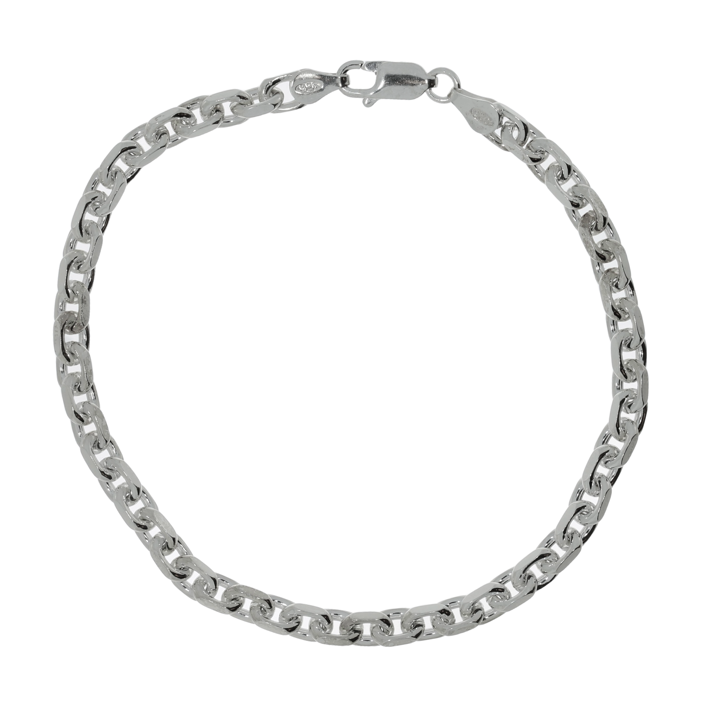 Sølv Anker Facet Armbånd