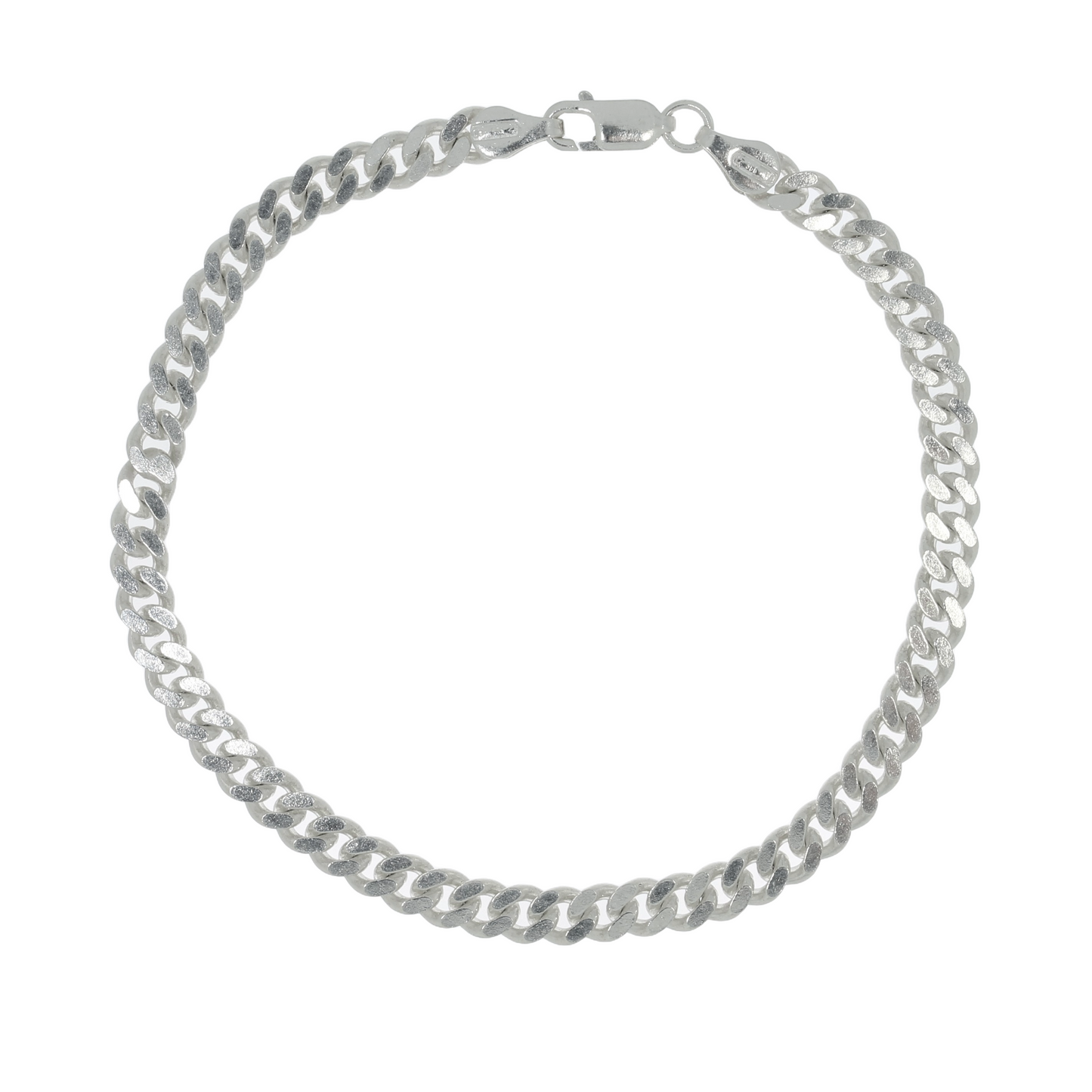Sølv Panser Facet Armbånd