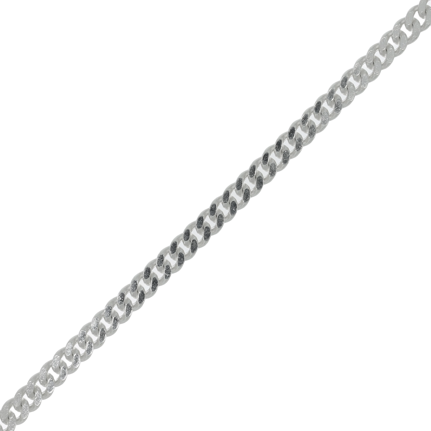 Sølv Panser Facet Armbånd