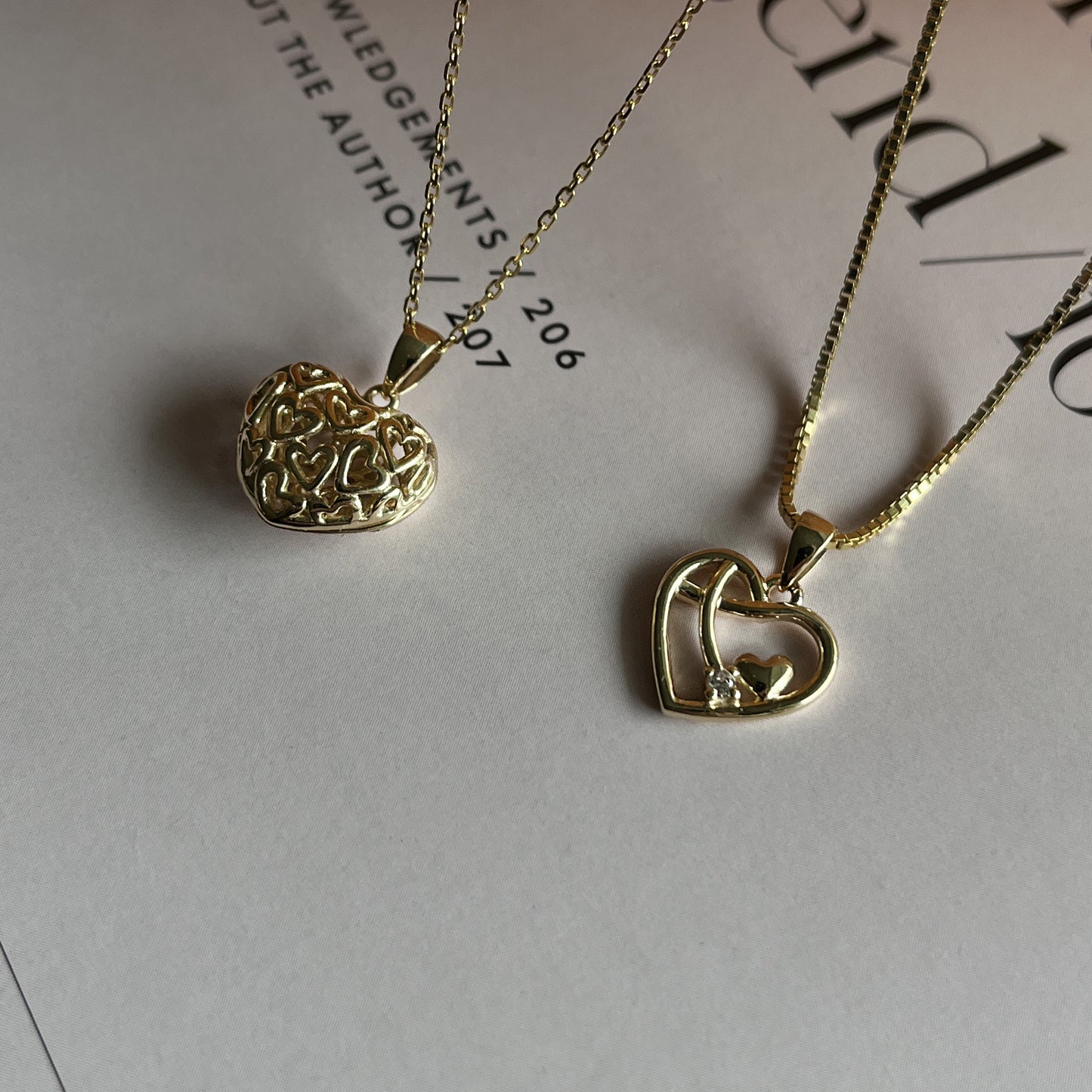 8 Karat Udsmykket Hjerte