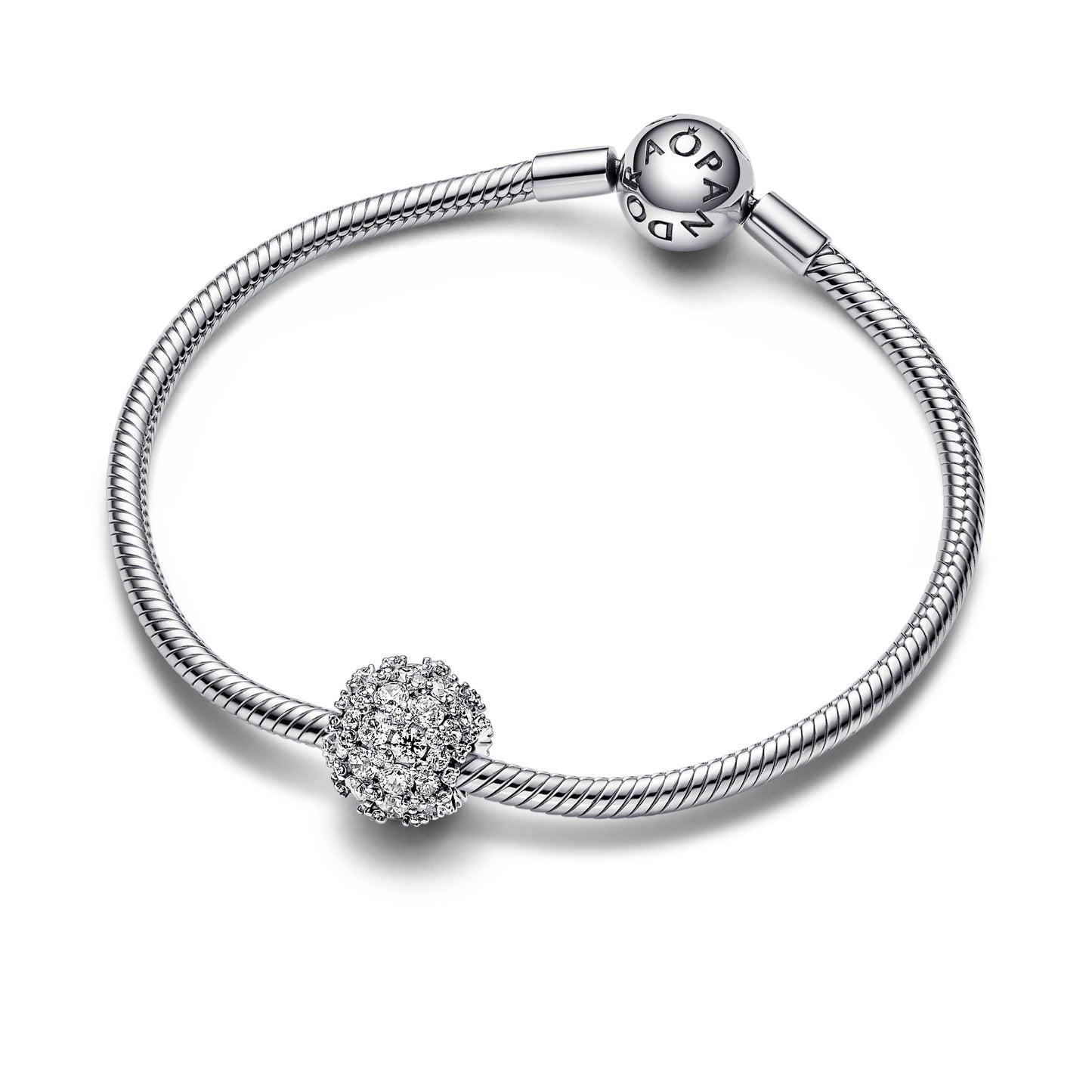 Funklende Rundt Charm