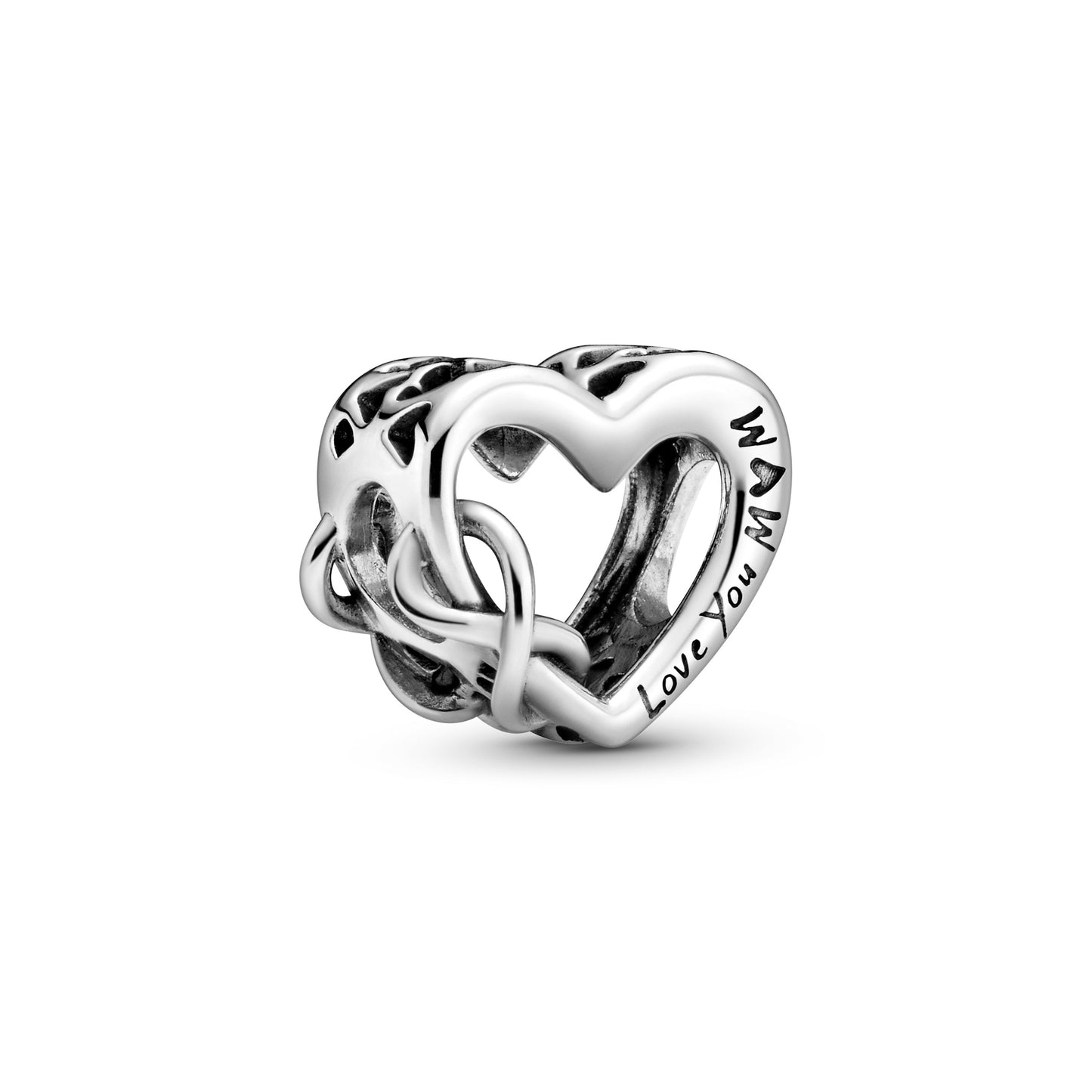 Love You Mum Uendelighedshjerte Charm