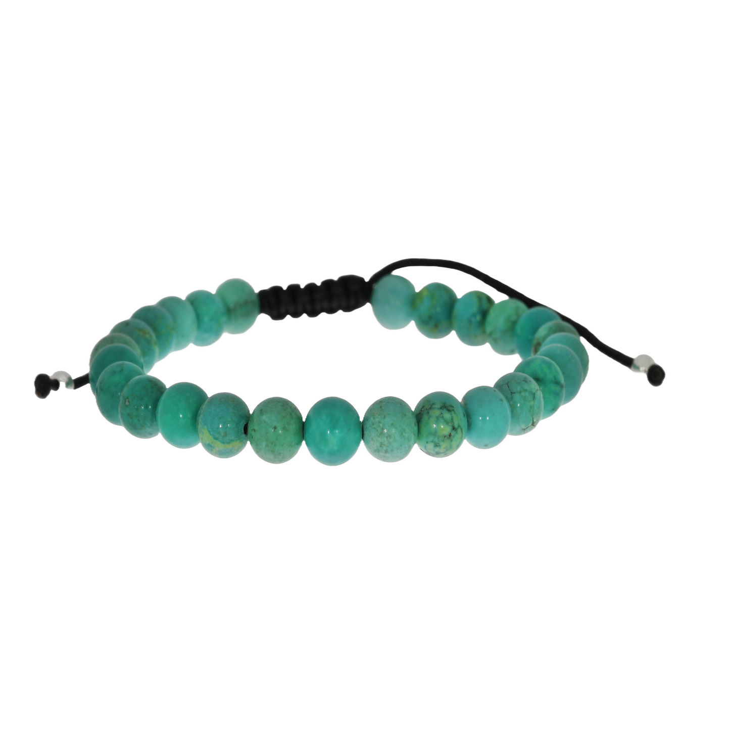 Flettet Armbånd med Howlite Turkis