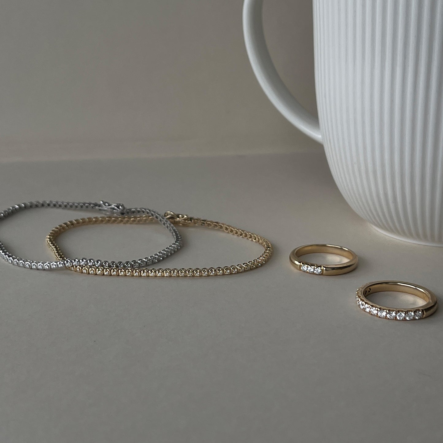 14 Karat Tennisarmbånd 0,33 ct.