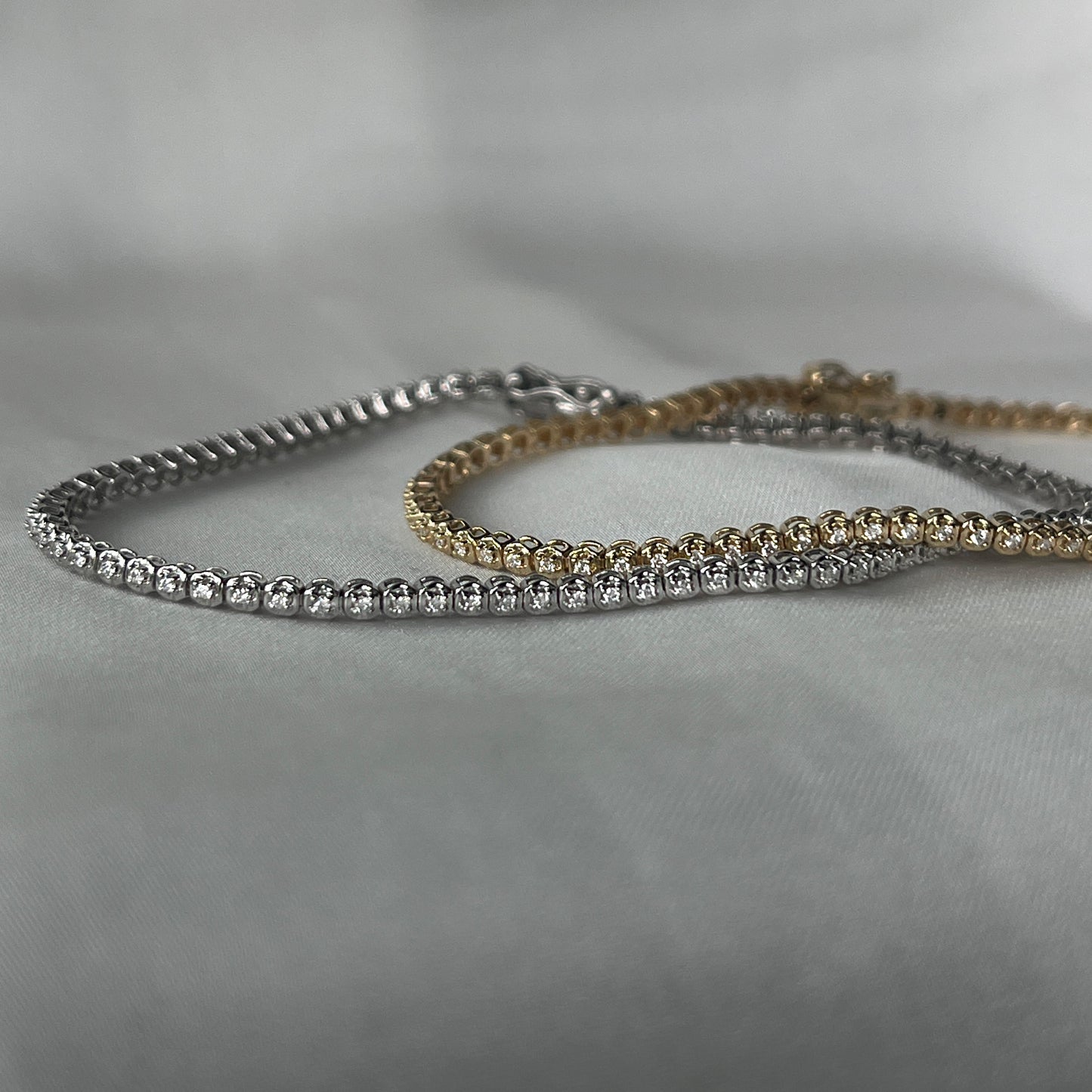 14 Karat Tennisarmbånd 0,33 ct.