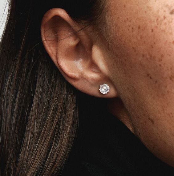 Clear Sparkling Crown Ørestikker