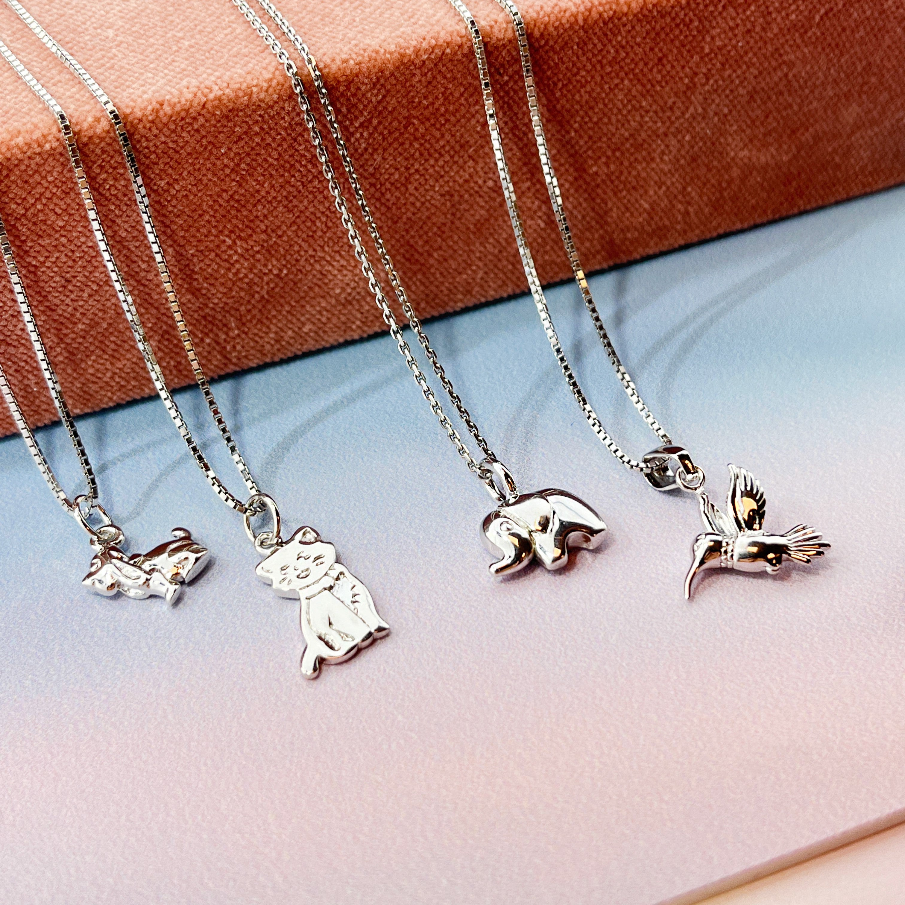 Sølv Elefant Halskæde