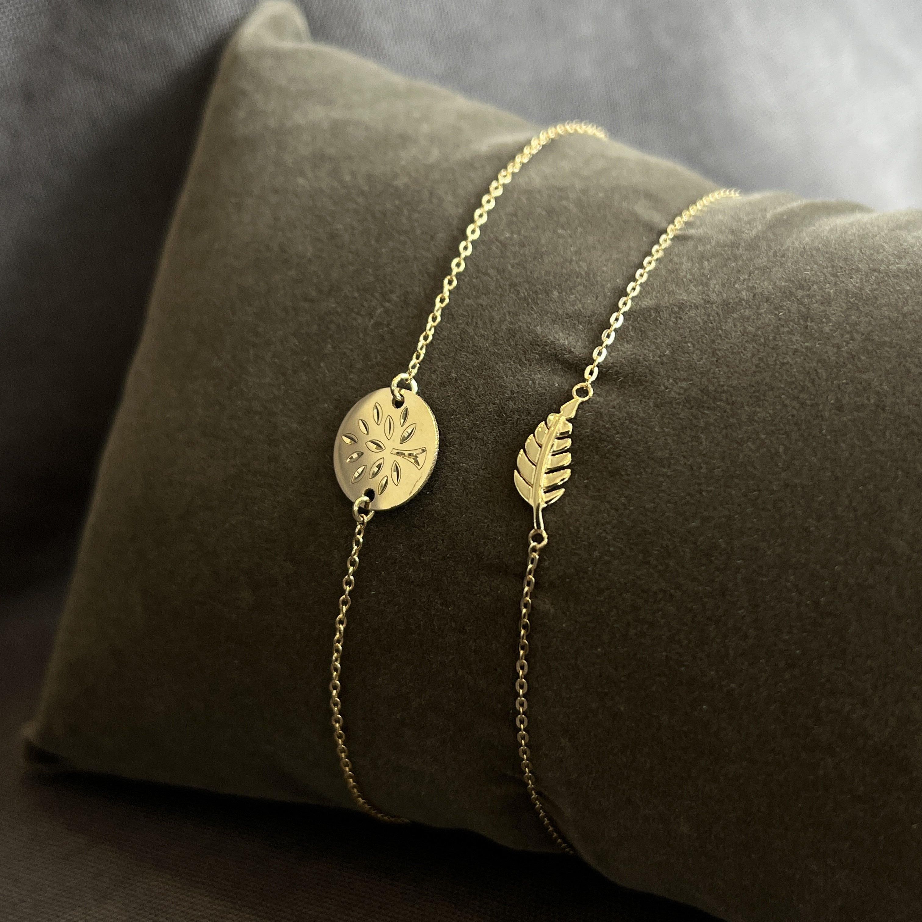 9 karat guldarmbånd med livets træ