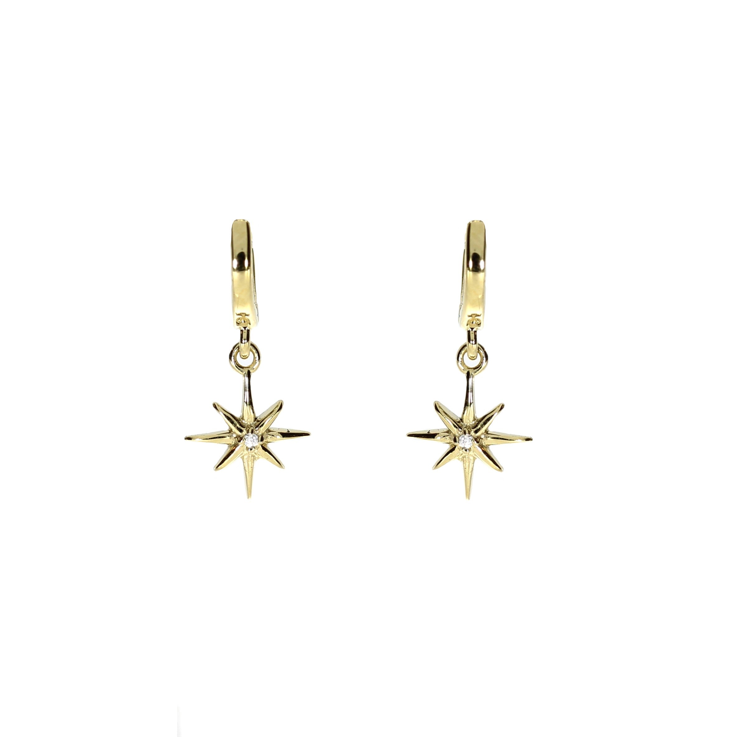 Forgyldt Stjerne Creoler