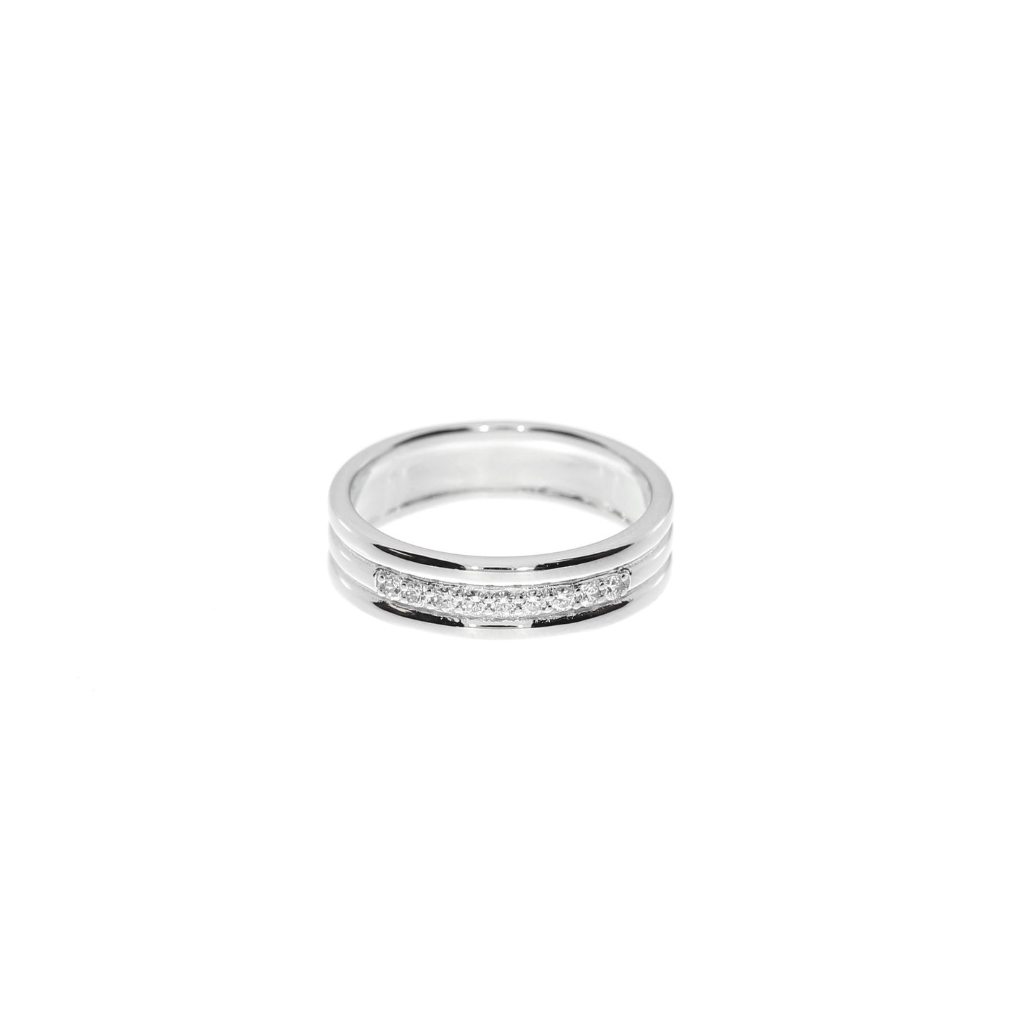 Sølv Tre-i-en Ring