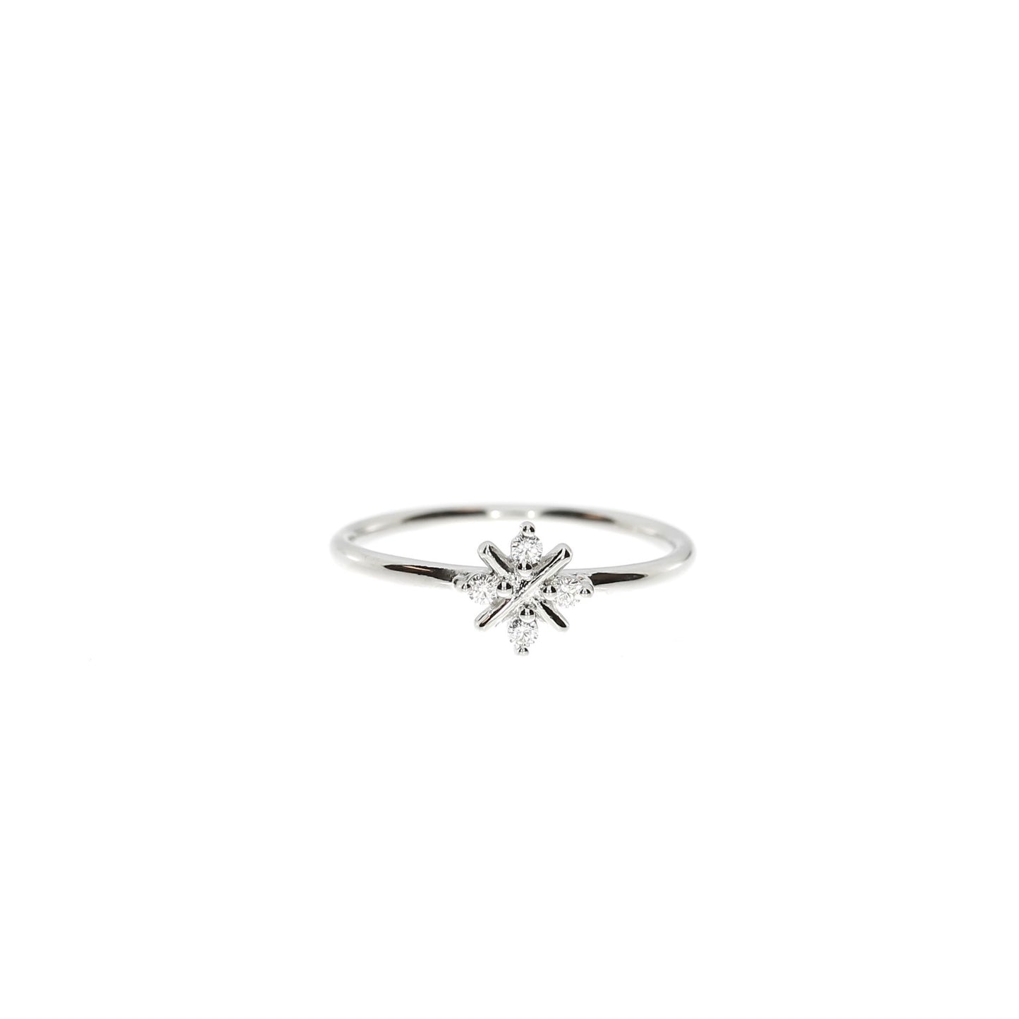 Sølv Snefnug Ring