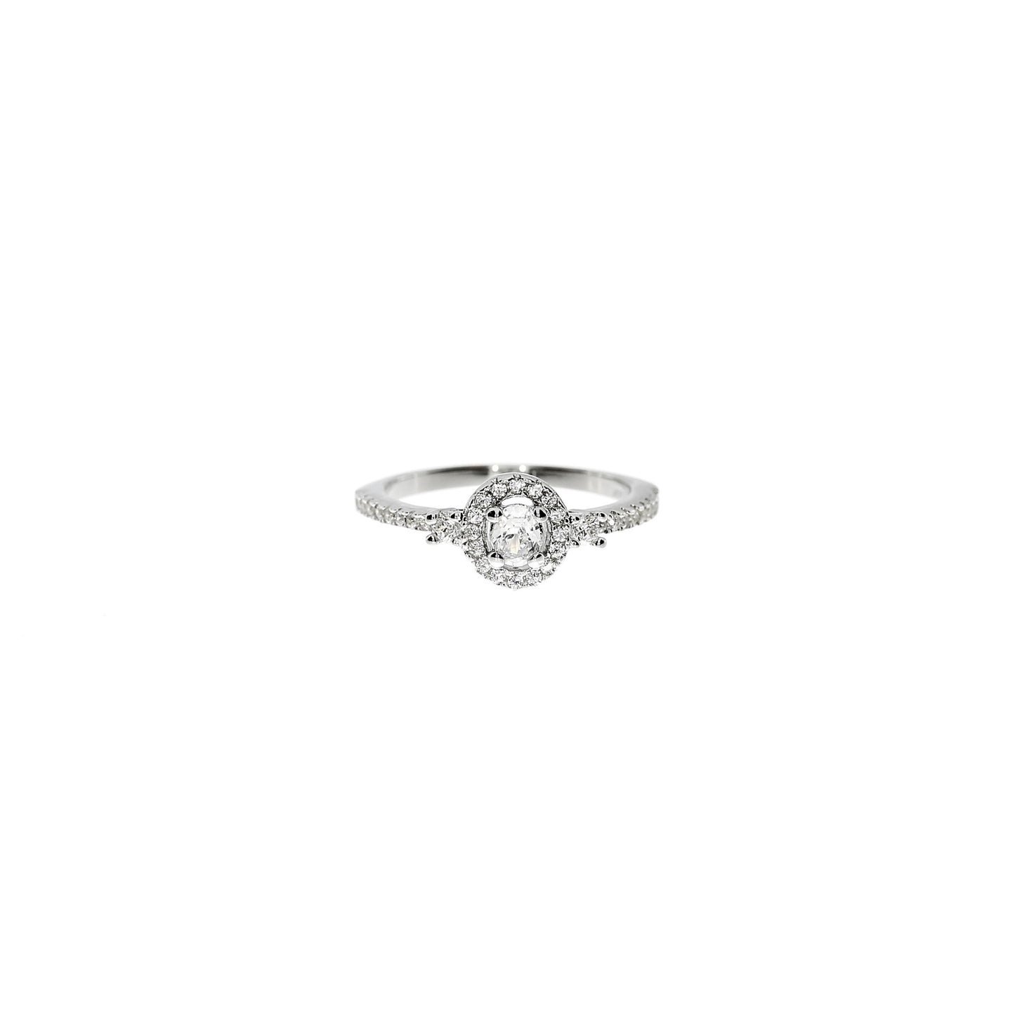 Sølv Rund Roset Ring