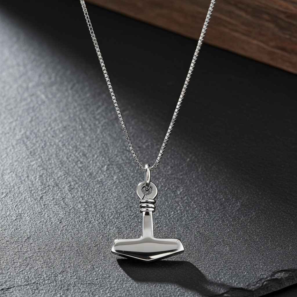 Sølv Thors Hammer Halskæde