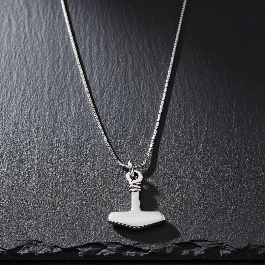 Sølv Thors Hammer Halskæde