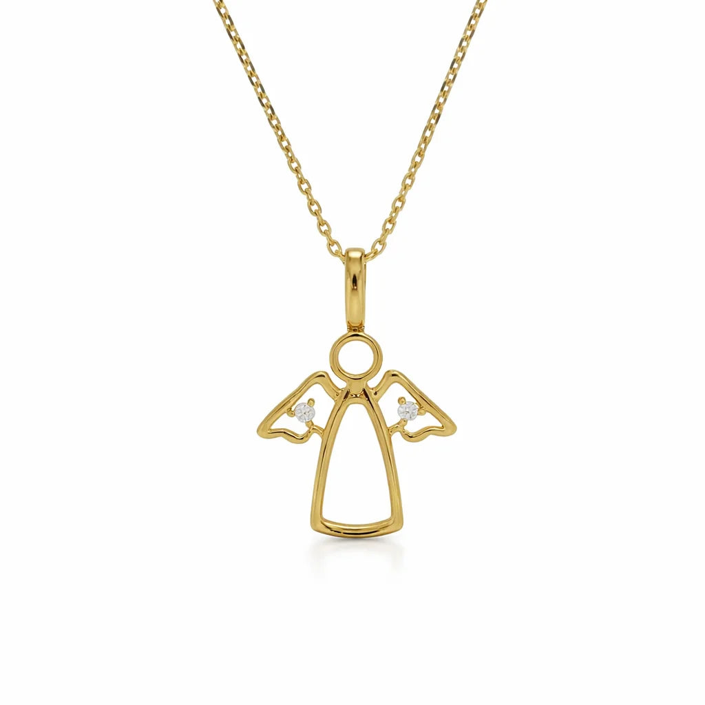 Forgyldt Engel Halskæde