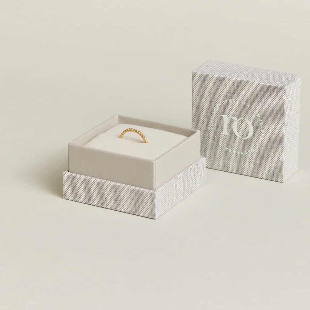 Orbit Dot ring - 18kt Rødguld