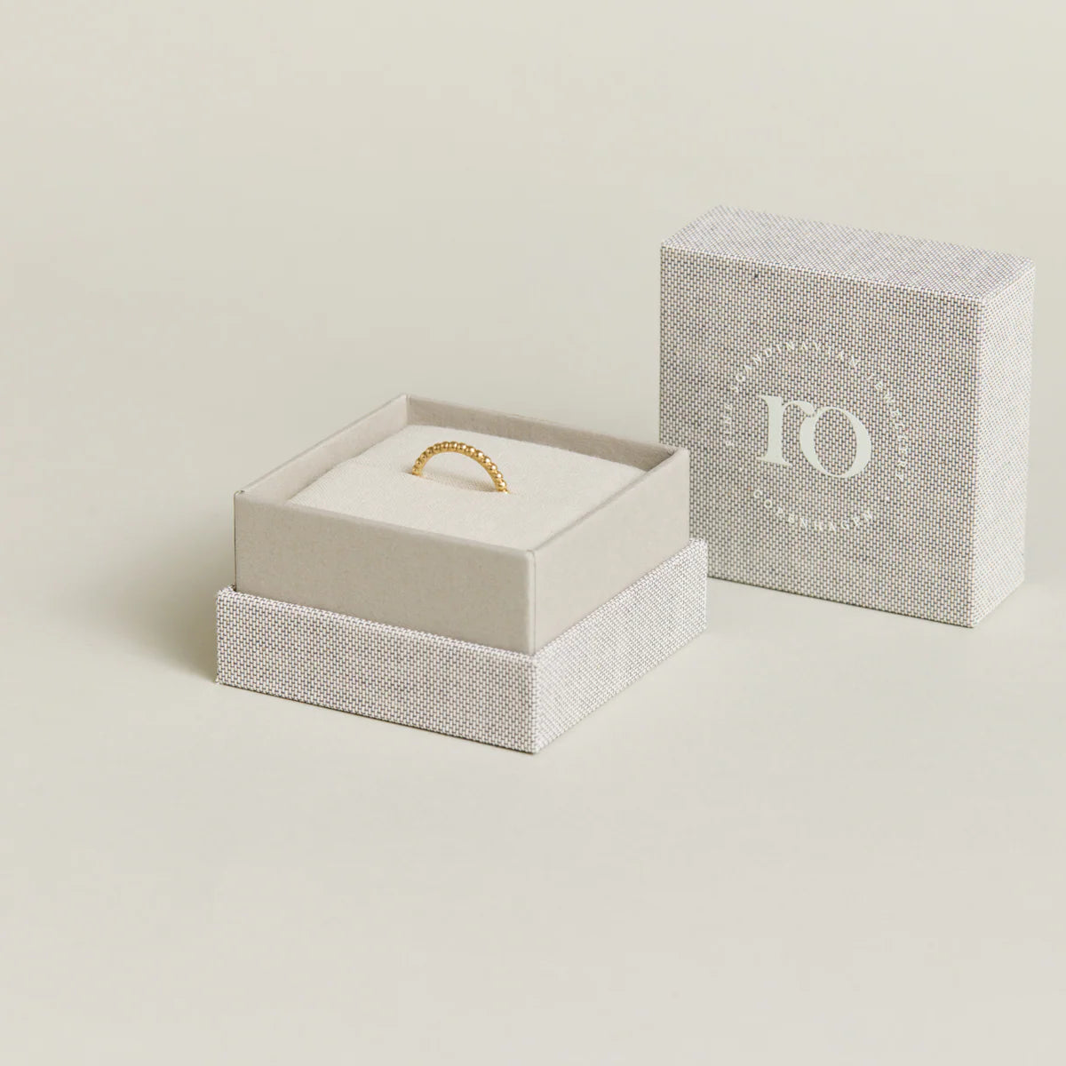 Orbit Dot ring - 18kt Rødguld