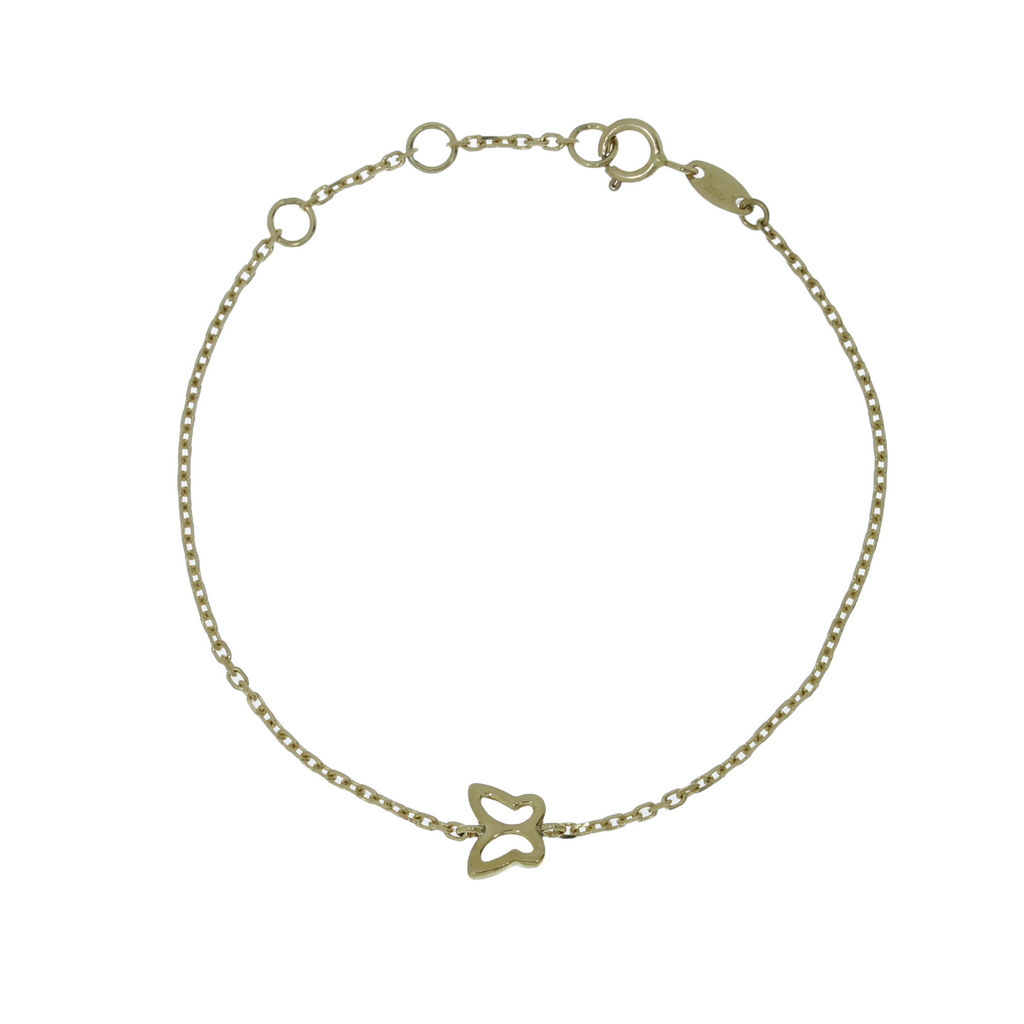 8 Karat Sommerfugl Børnearmbånd