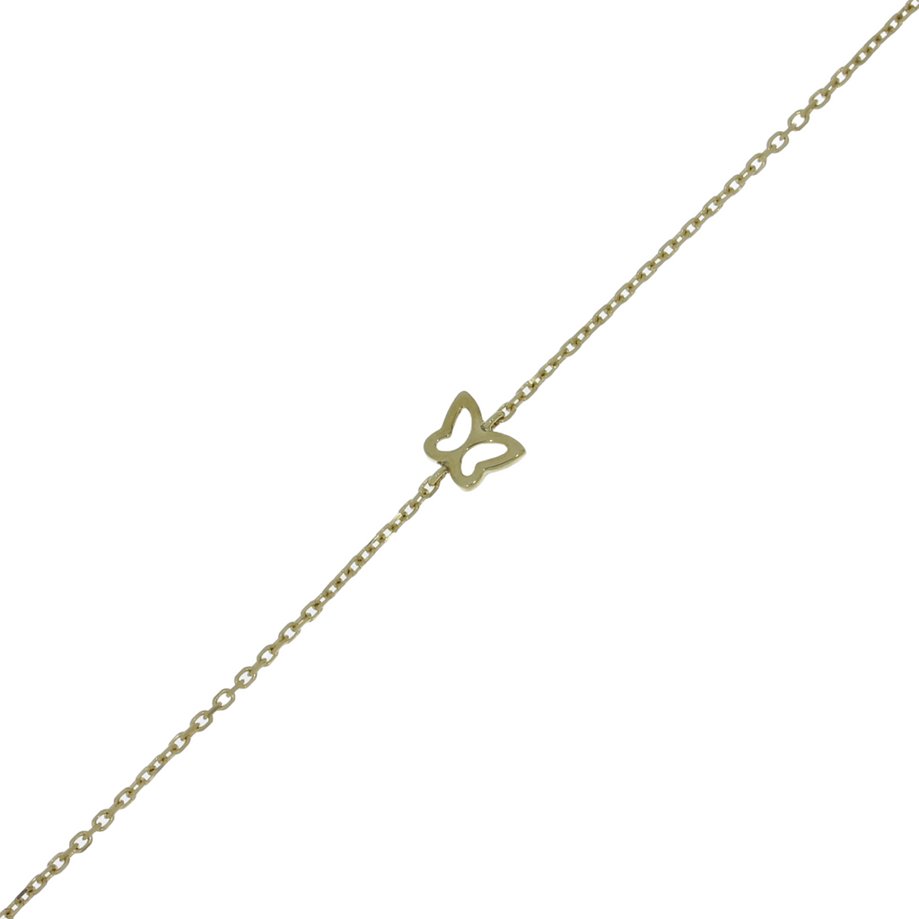 8 Karat Sommerfugl Børnearmbånd