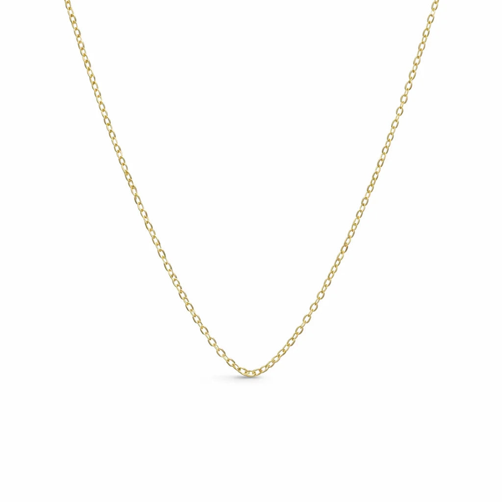 14 Karat Anker Facet Kæde