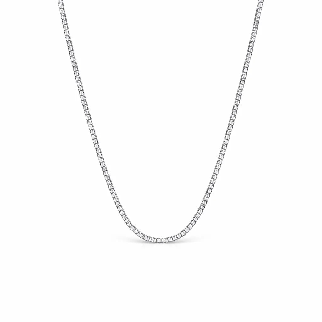 14 Karat Hvidguld Venezia Kæde