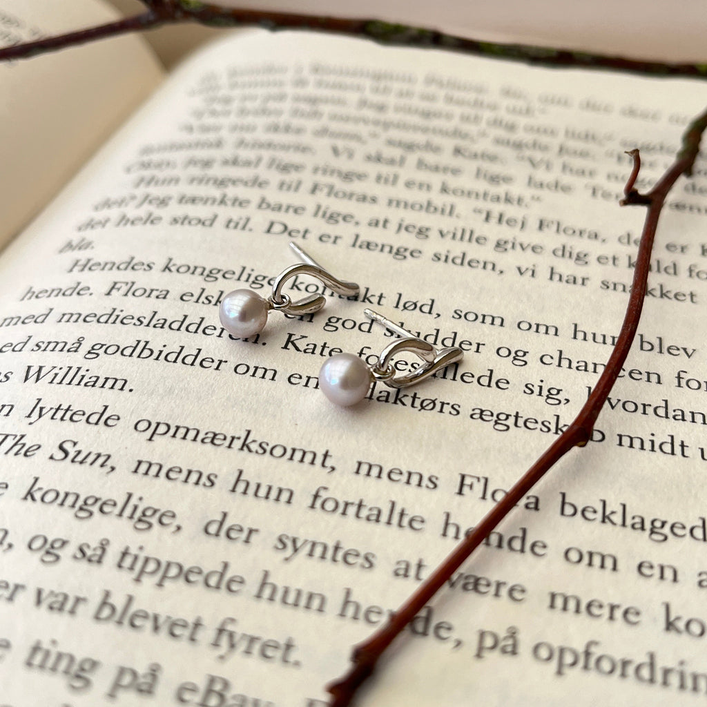 Sølv Ferskvandsperle Ørestikker