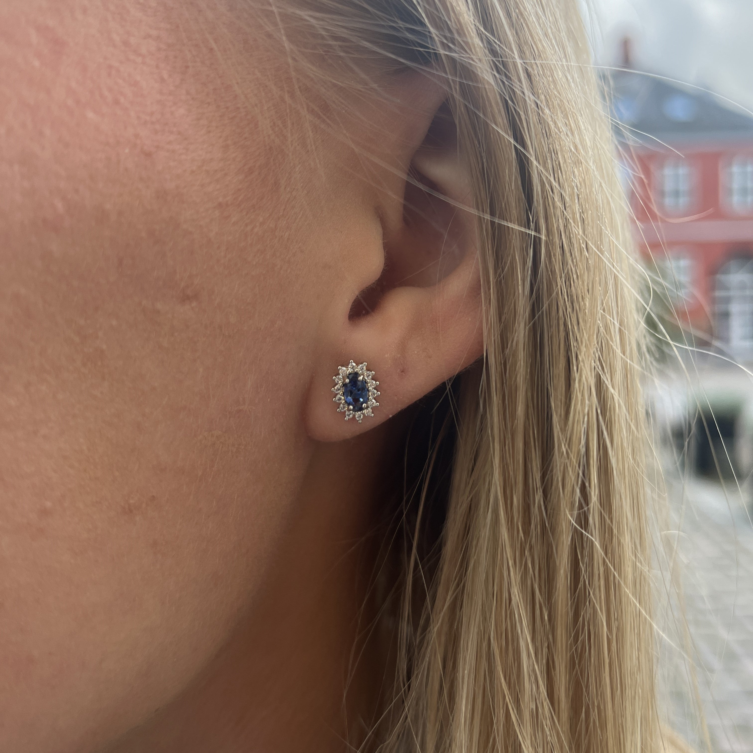 Sølv Roset Ørestikker