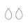 Sølv Maxi Luna Ørestikker