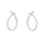 Sølv Mat Maxi Luna Ørestikker