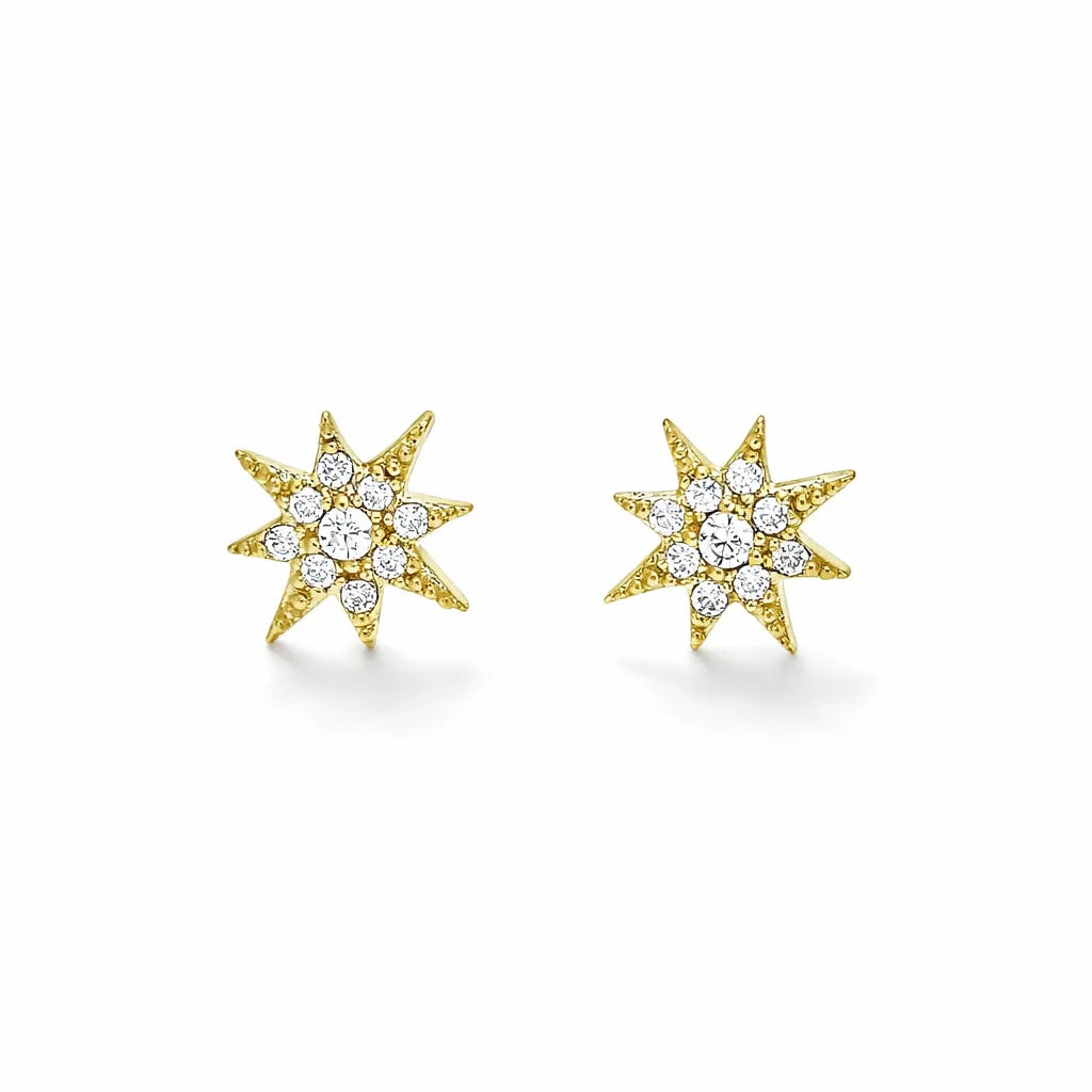 Forgyldt Stjerne Ørestikker