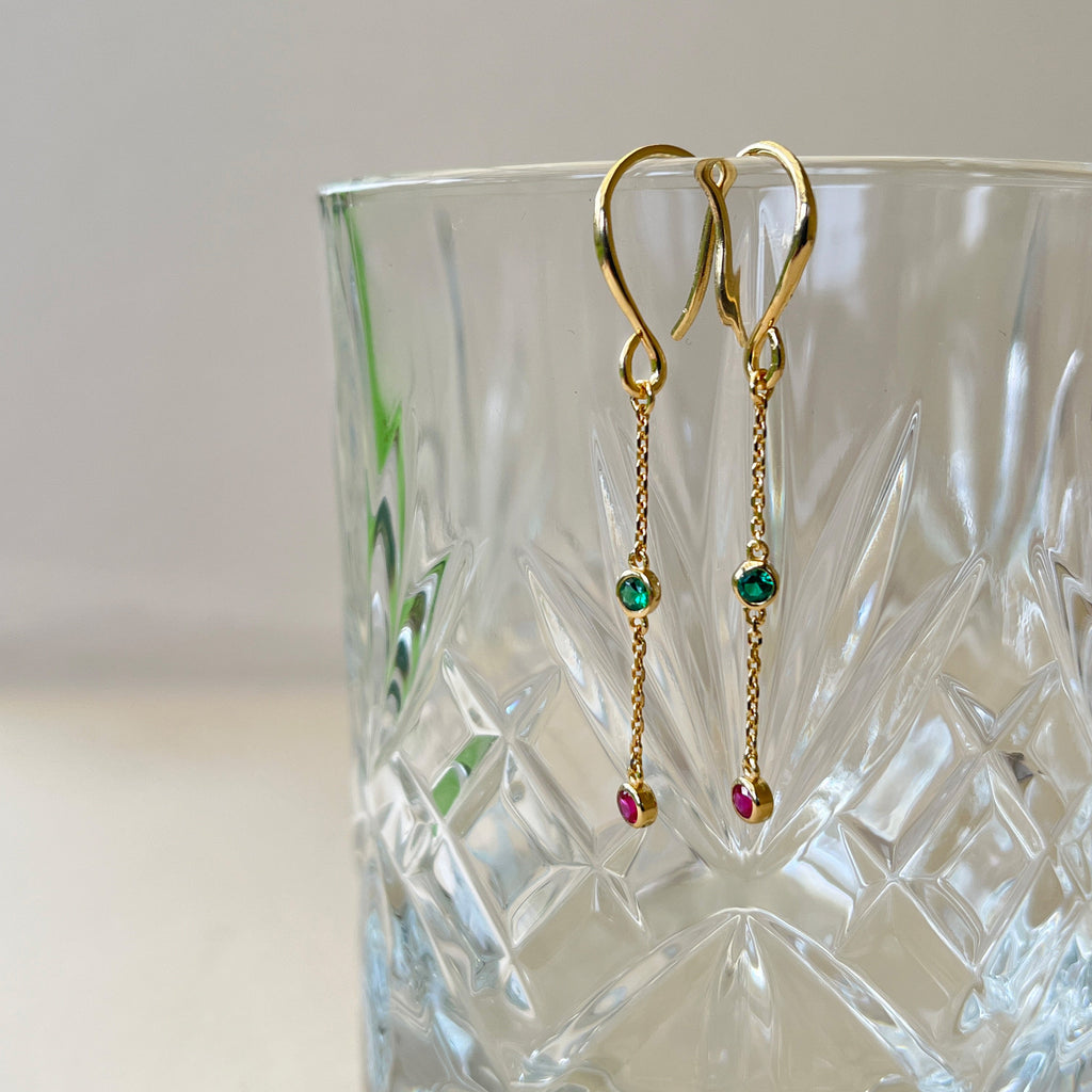 Forgyldte Fie Ørehænger